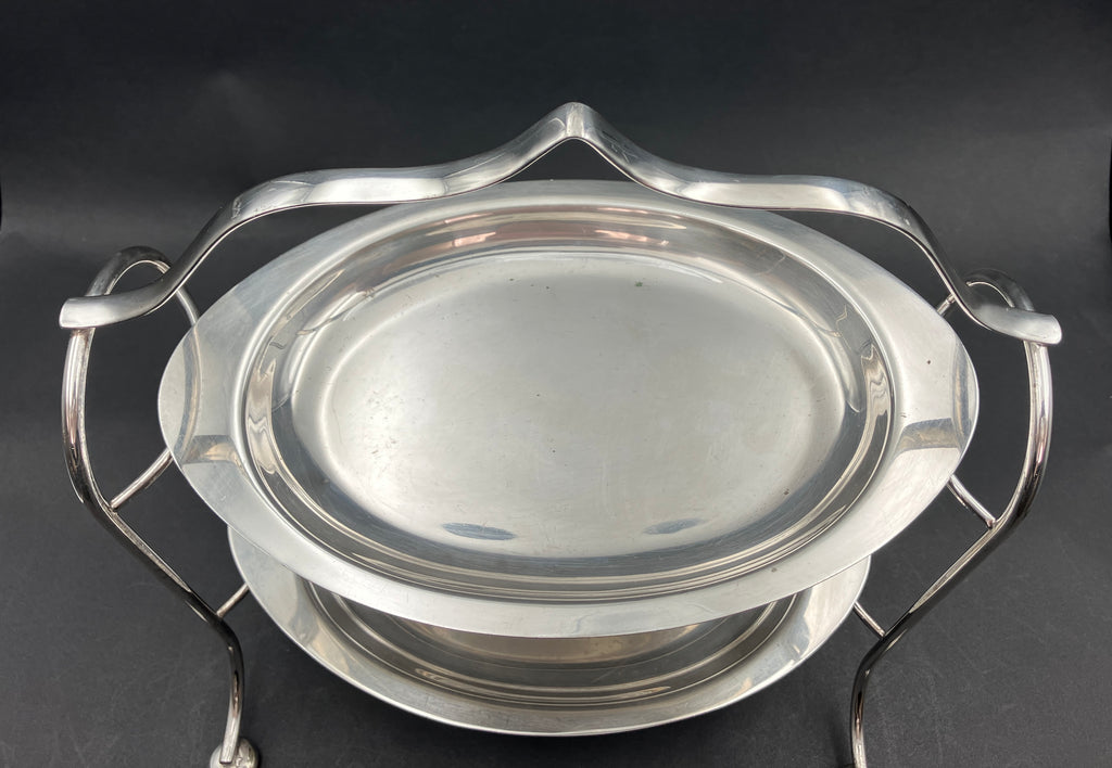 Vintage Silver Plated Cake Stand 2 Tier Footed By Phoenix Plate Australia