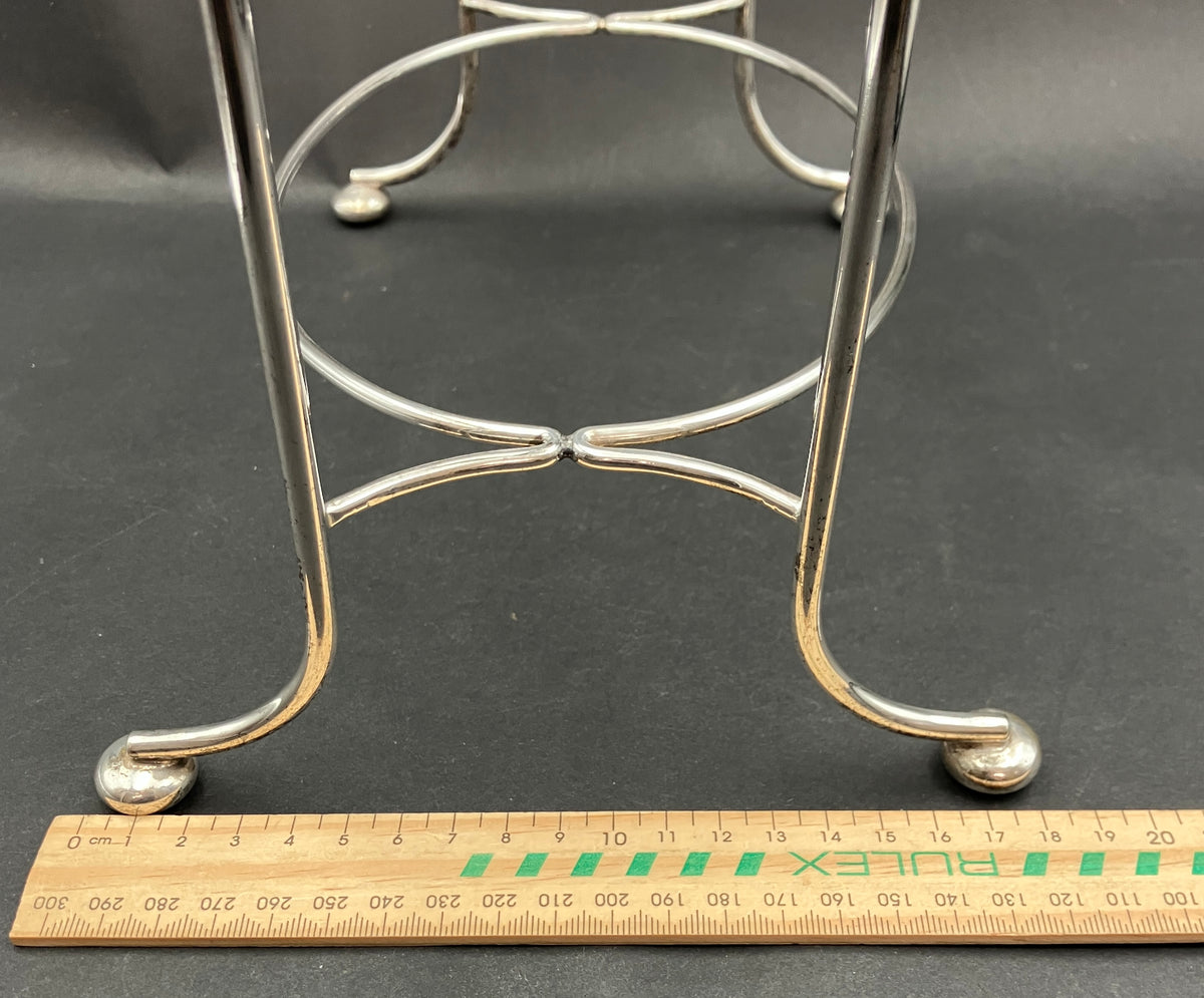 Vintage Silver Plated Cake Stand 2 Tier Footed By Phoenix Plate Australia