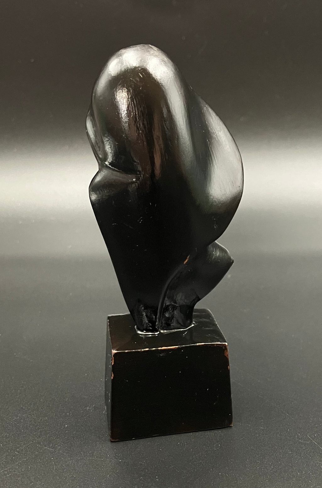 Art Deco Hand Carved Woman Sculpture Small Decor Bust Female 11.5cm Tall