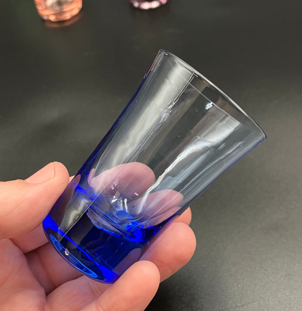 Vintage Harlequin Shot Glasses Set Of 6 ShotGlasses 6.5cm Tall