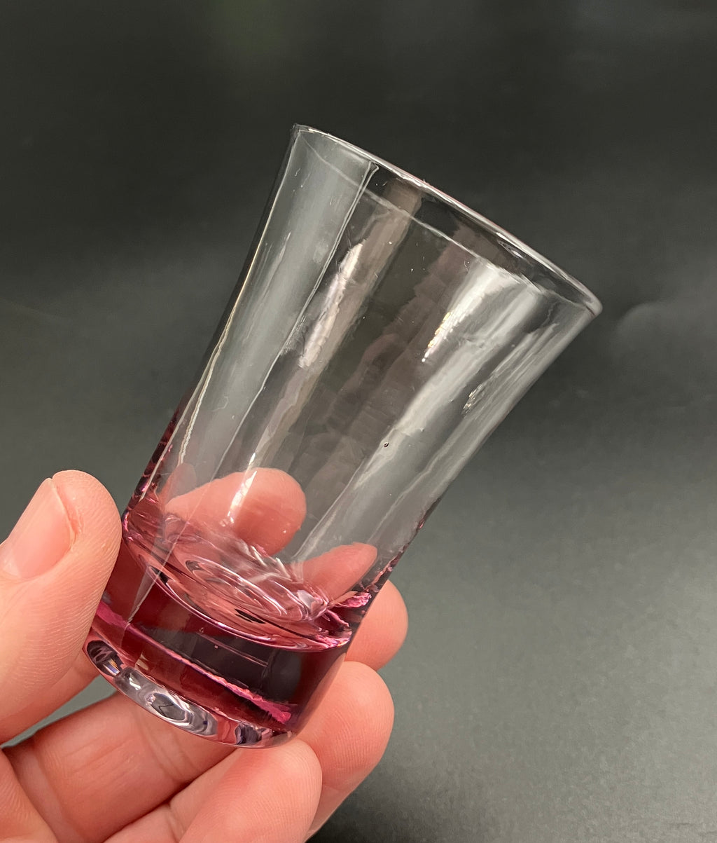 Vintage Harlequin Shot Glasses Set Of 6 ShotGlasses 6.5cm Tall