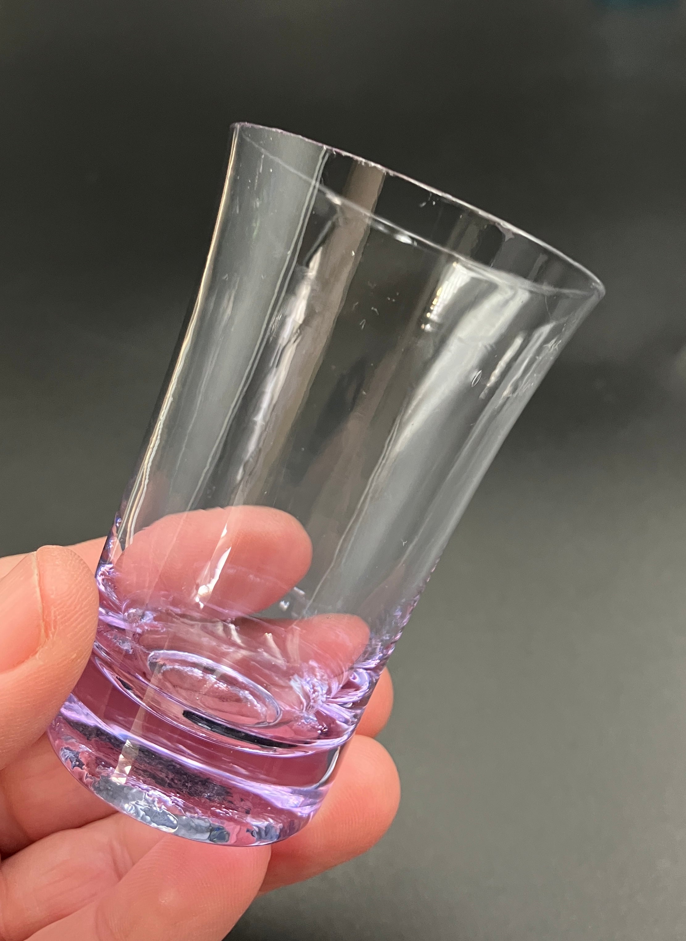 Vintage Harlequin Shot Glasses Set Of 6 ShotGlasses 6.5cm Tall