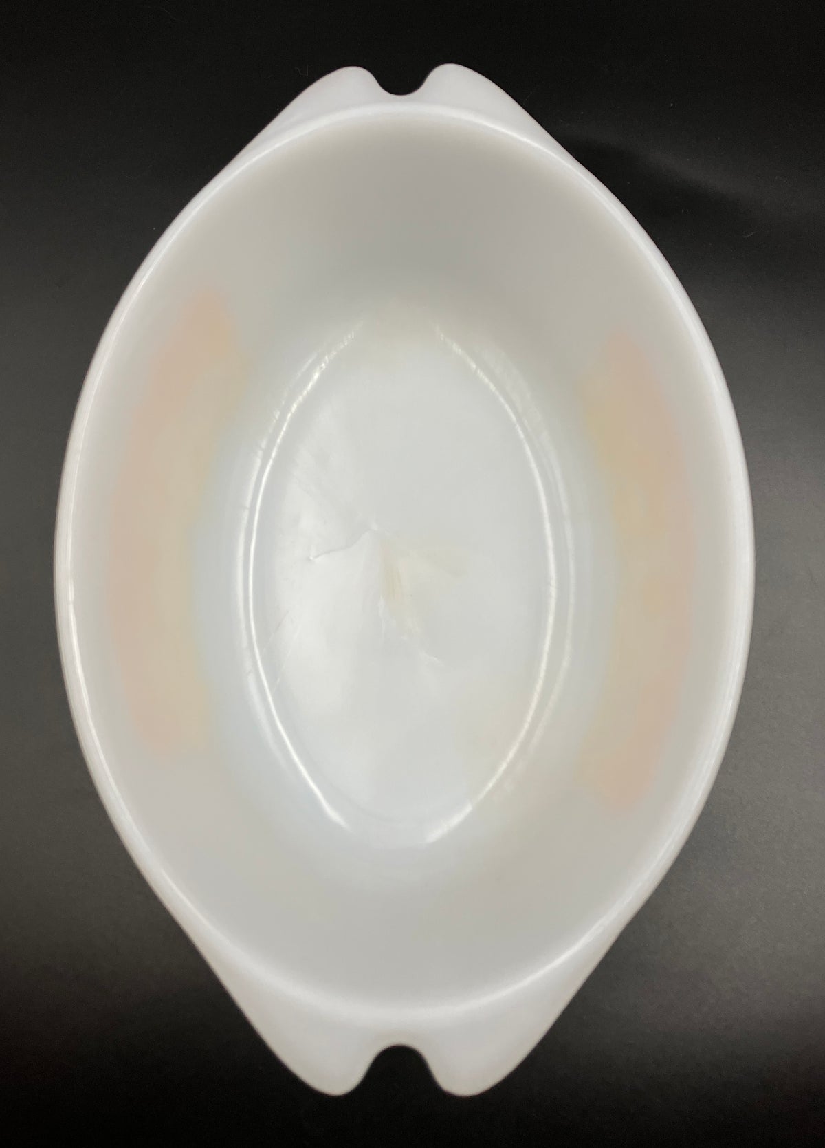 Vintage Pyrex Bramble Scroll Orange Oval Casserole CO-300
