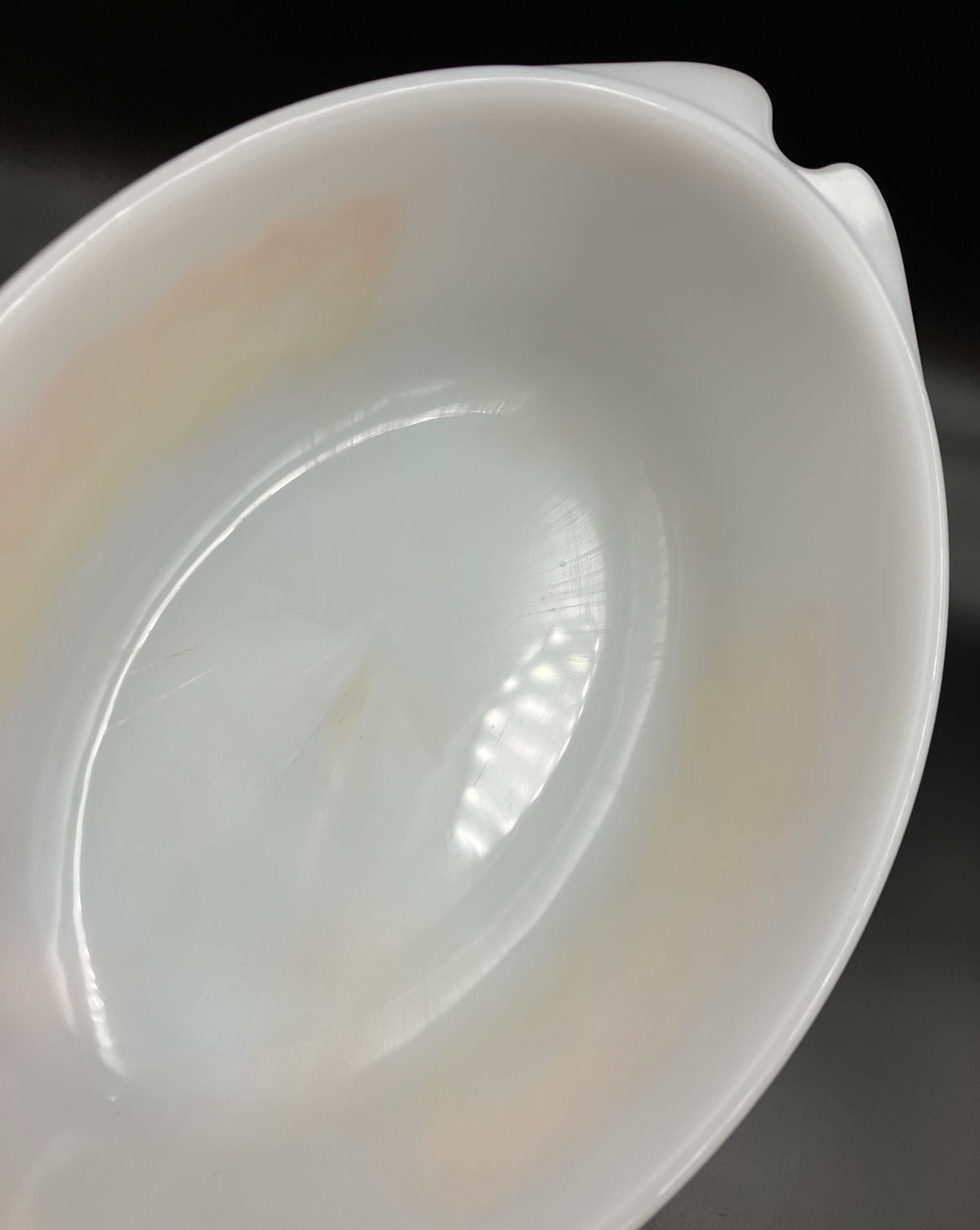 Vintage Pyrex Bramble Scroll Orange Oval Casserole CO-300