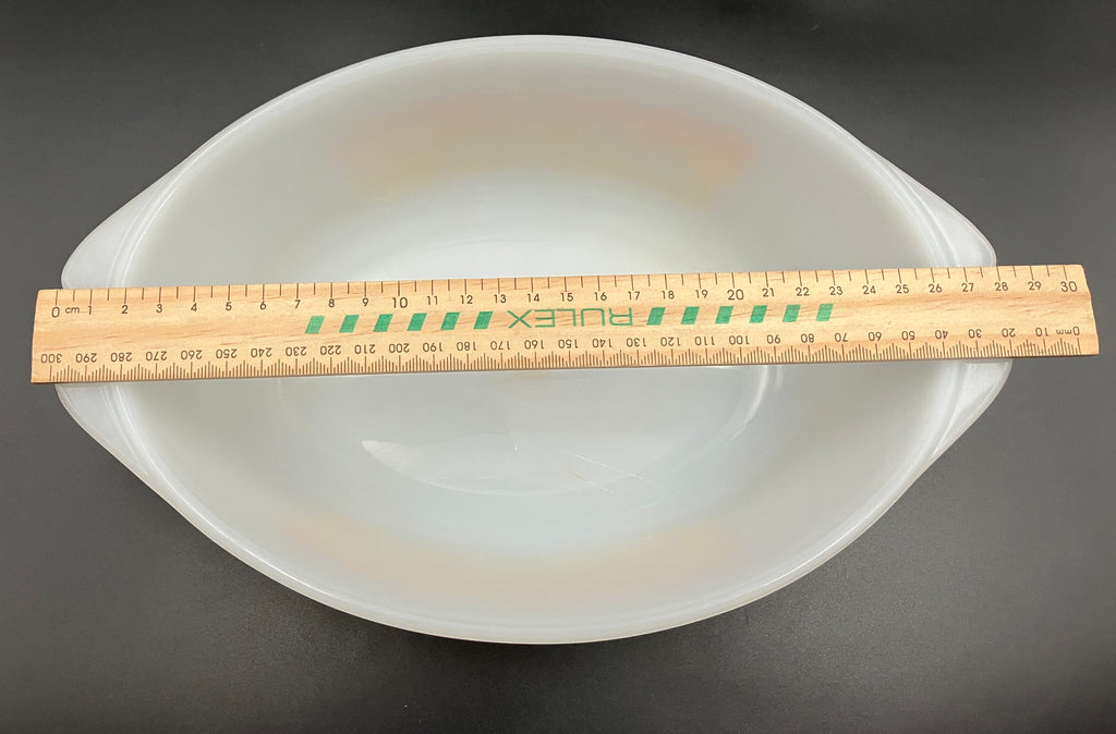 Vintage Pyrex Bramble Scroll Orange Oval Casserole CO-300