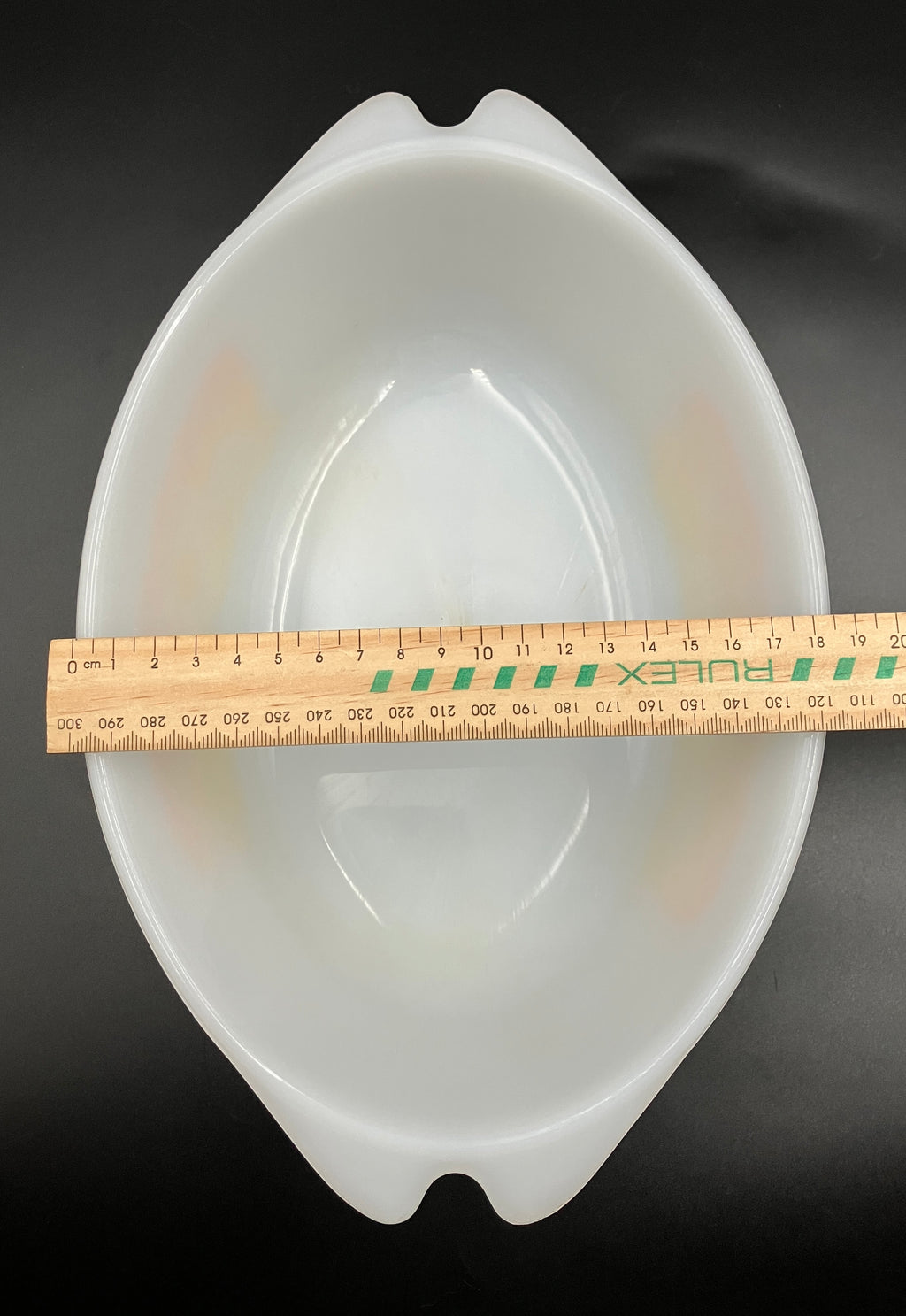 Vintage Pyrex Bramble Scroll Orange Oval Casserole CO-300