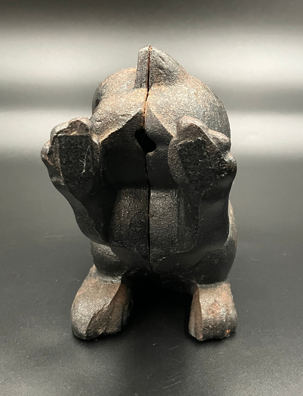 Vintage Black Cat Cast Iron Doorstop Or Bookend