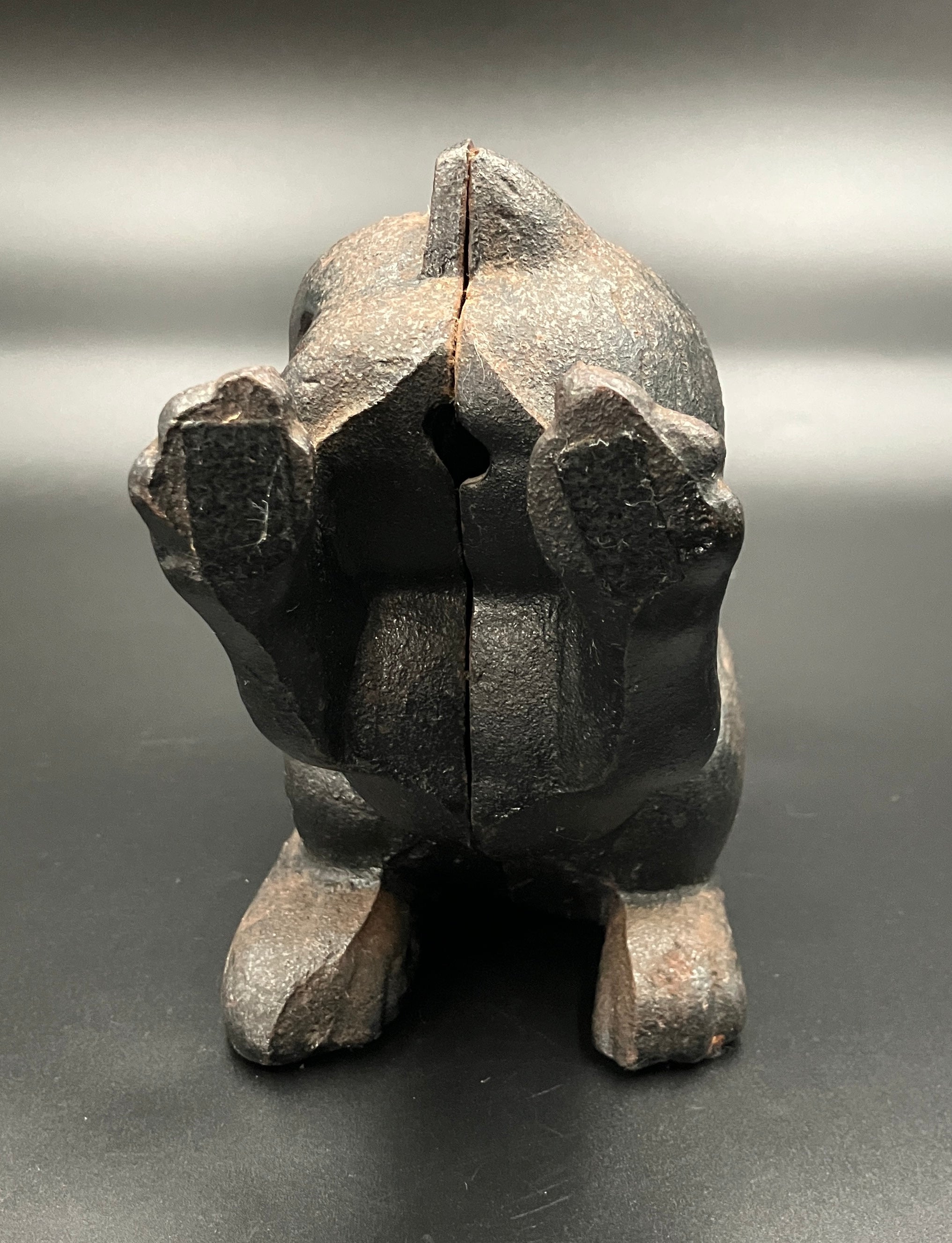 Vintage Black Cat Cast Iron Doorstop Or Bookend