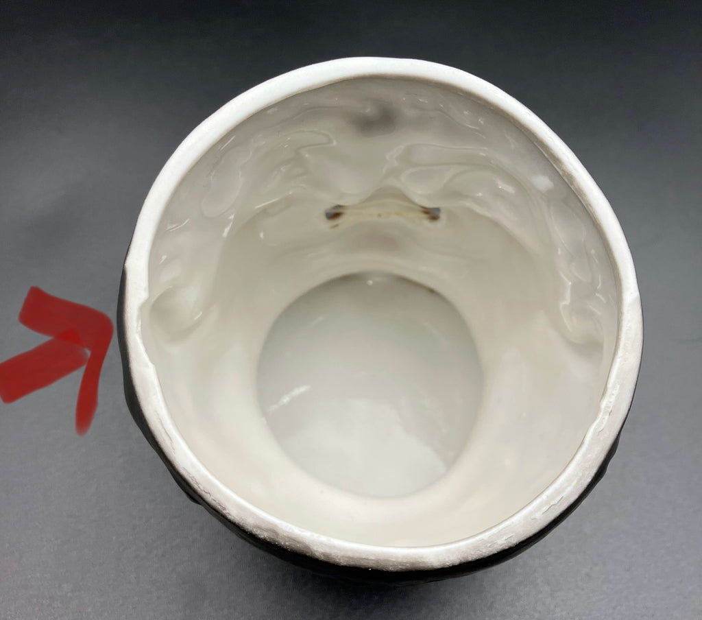 Share Antique Tobacco Jar - Chinaman With Hat Cigar Humidor Storage Porcelain - Rare