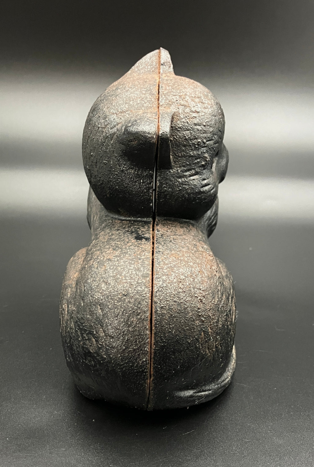 Vintage Black Cat Cast Iron Doorstop Or Bookend