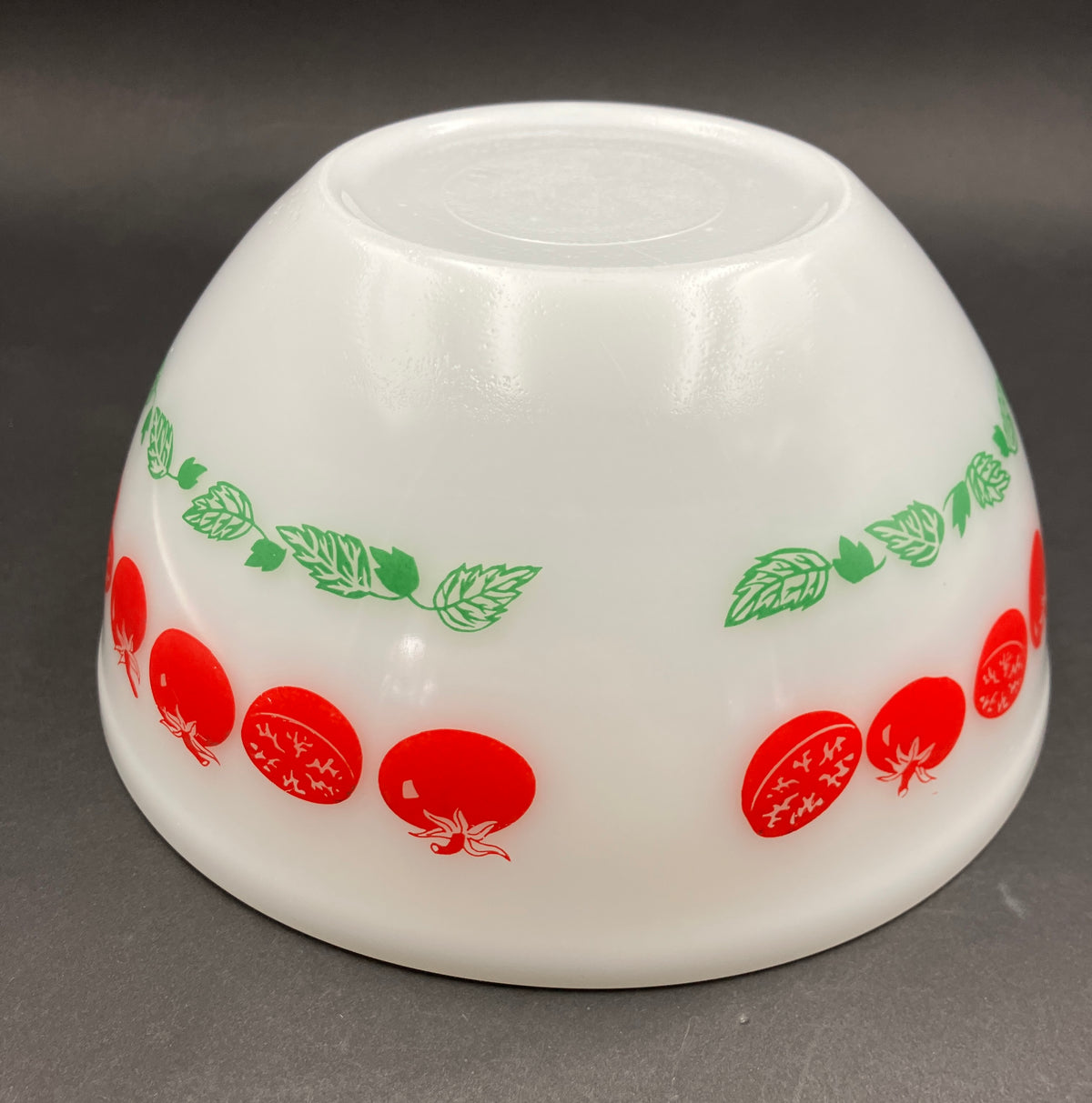 Vintage Pyrex Harvest Nesting Bowl 8” Tomato Pattern Good Condition