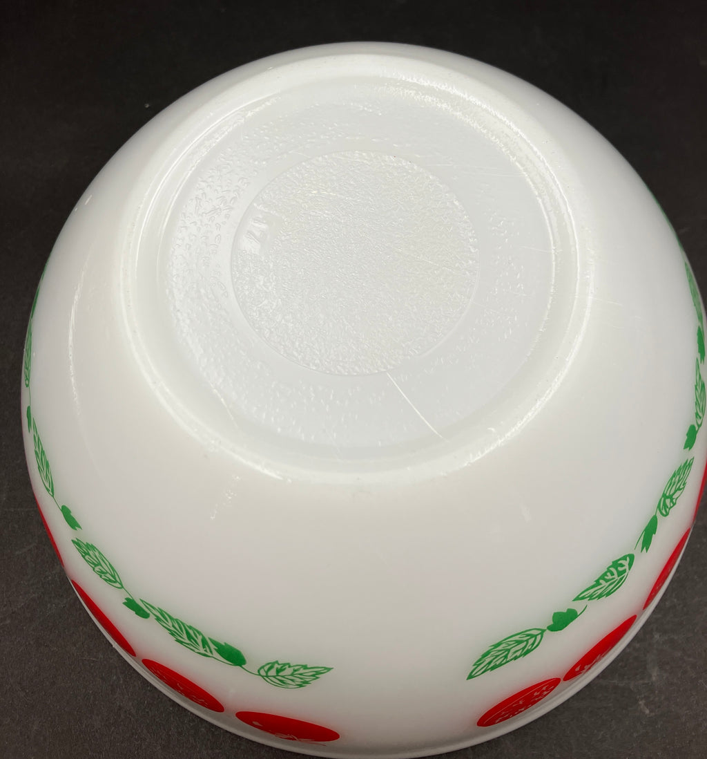 Vintage Pyrex Harvest Nesting Bowl 8” Tomato Pattern Good Condition