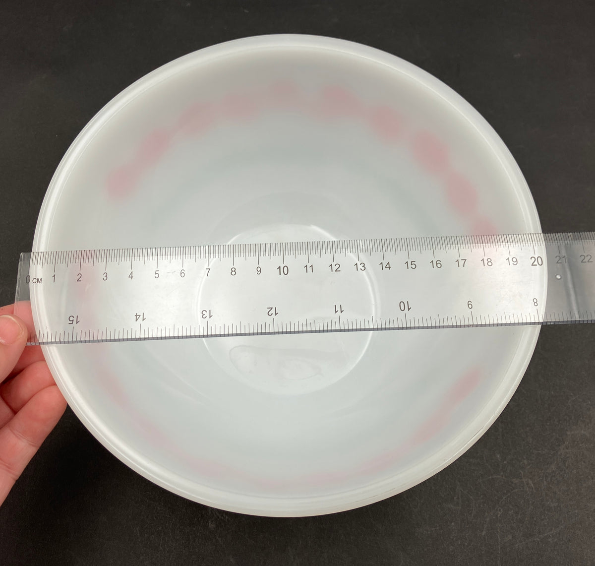 Vintage Pyrex Harvest Nesting Bowl 8” Tomato Pattern Good Condition