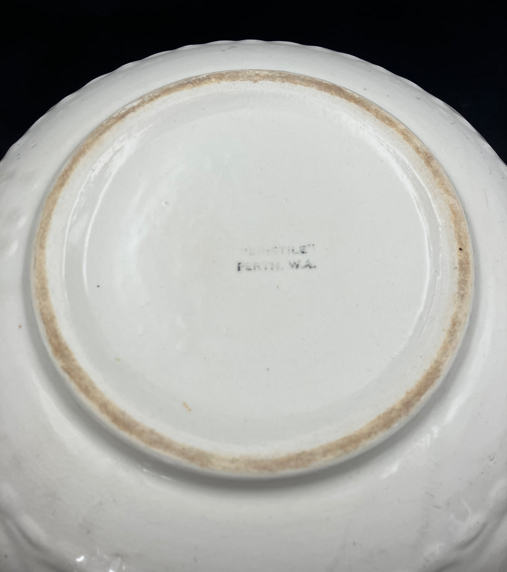 Vintage Pre Wembley Ware Bowl Rare Made By Bristile Perth WA 30cm Diameter