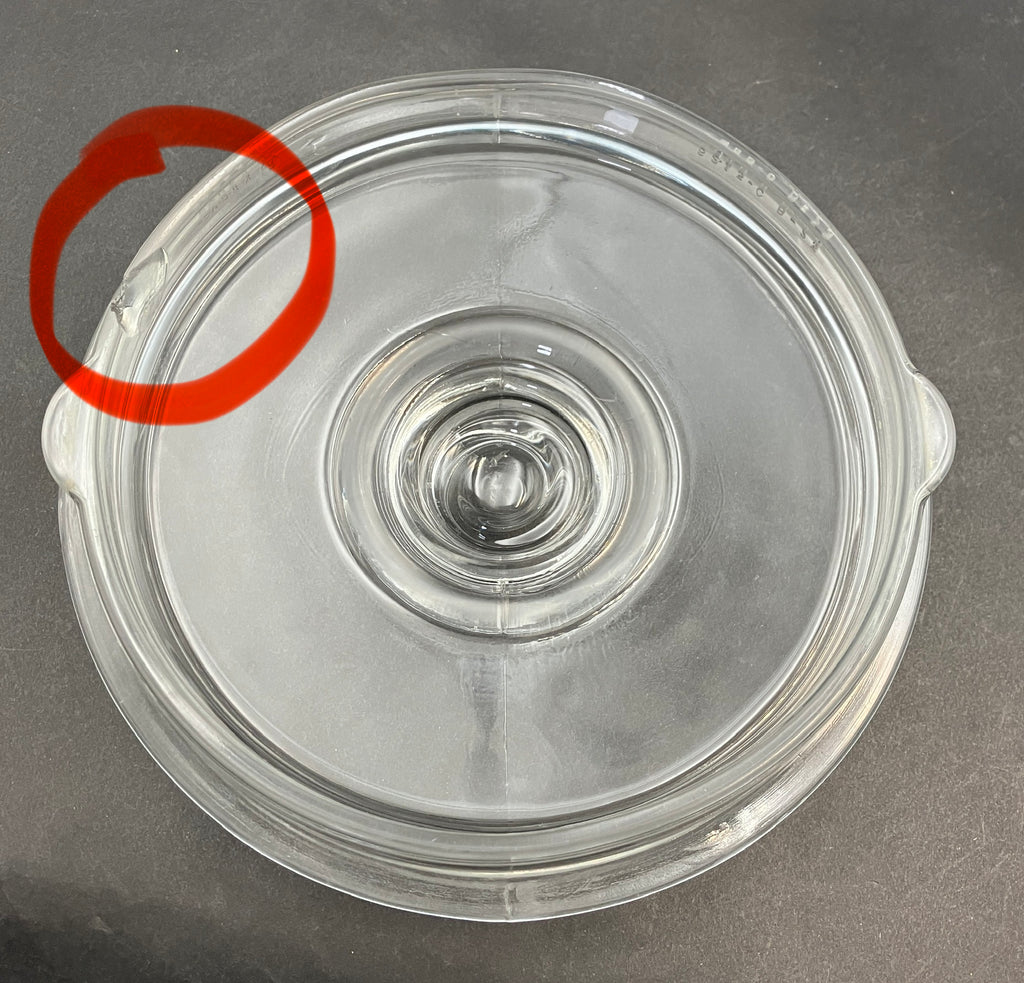 Vintage Pyrex Saucepan 2 Qt 6214-B Clear Glass Stovetop Pot with Lid