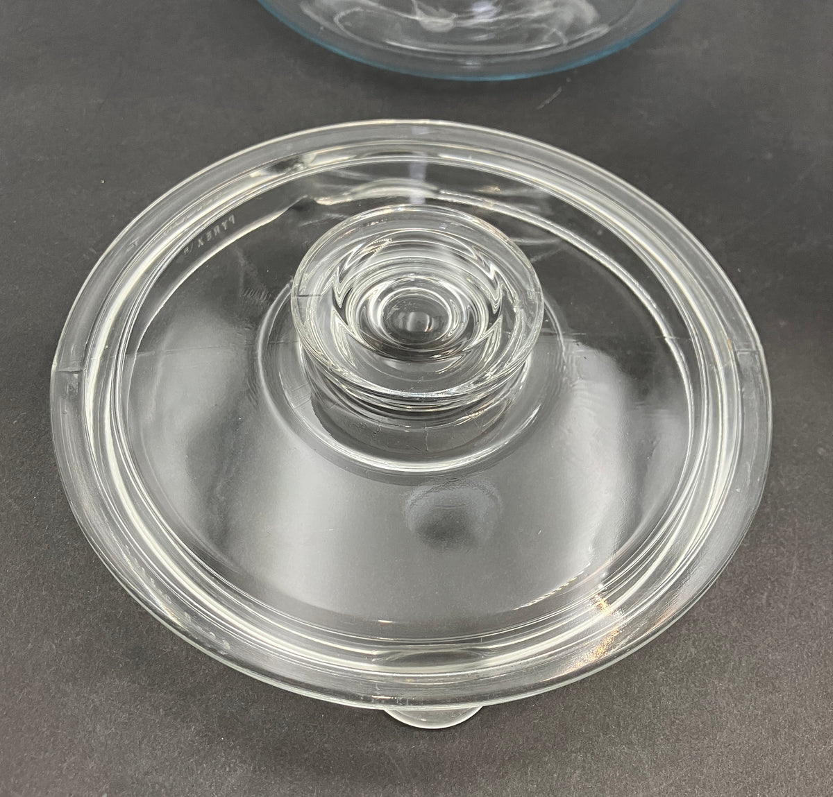 Vintage Pyrex Saucepan 2 Qt 6214-B Clear Glass Stovetop Pot with Lid