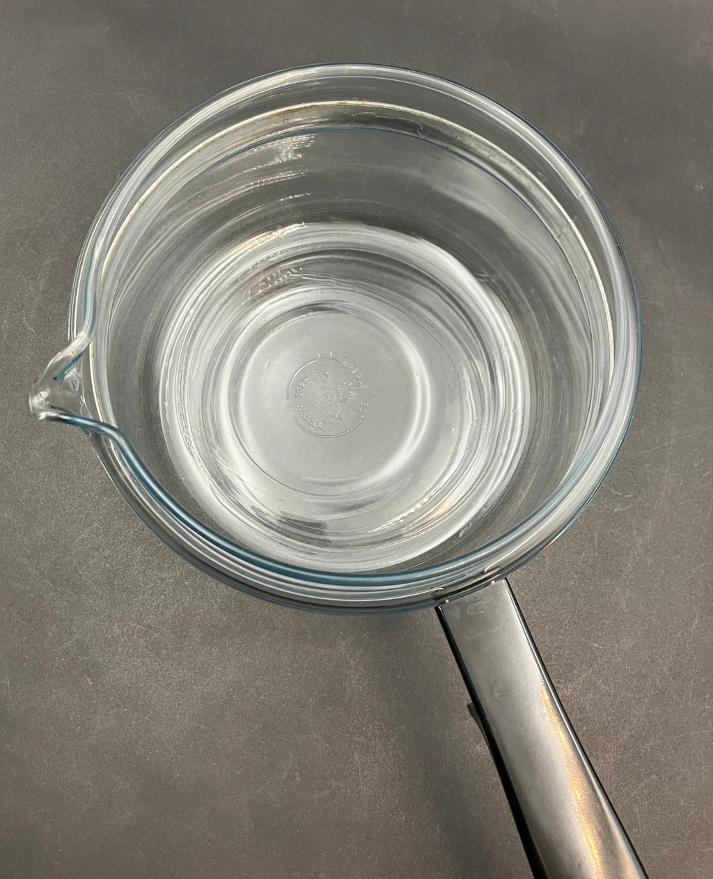 Vintage Pyrex Saucepan 2 Qt 6214-B Clear Glass Stovetop Pot with Lid