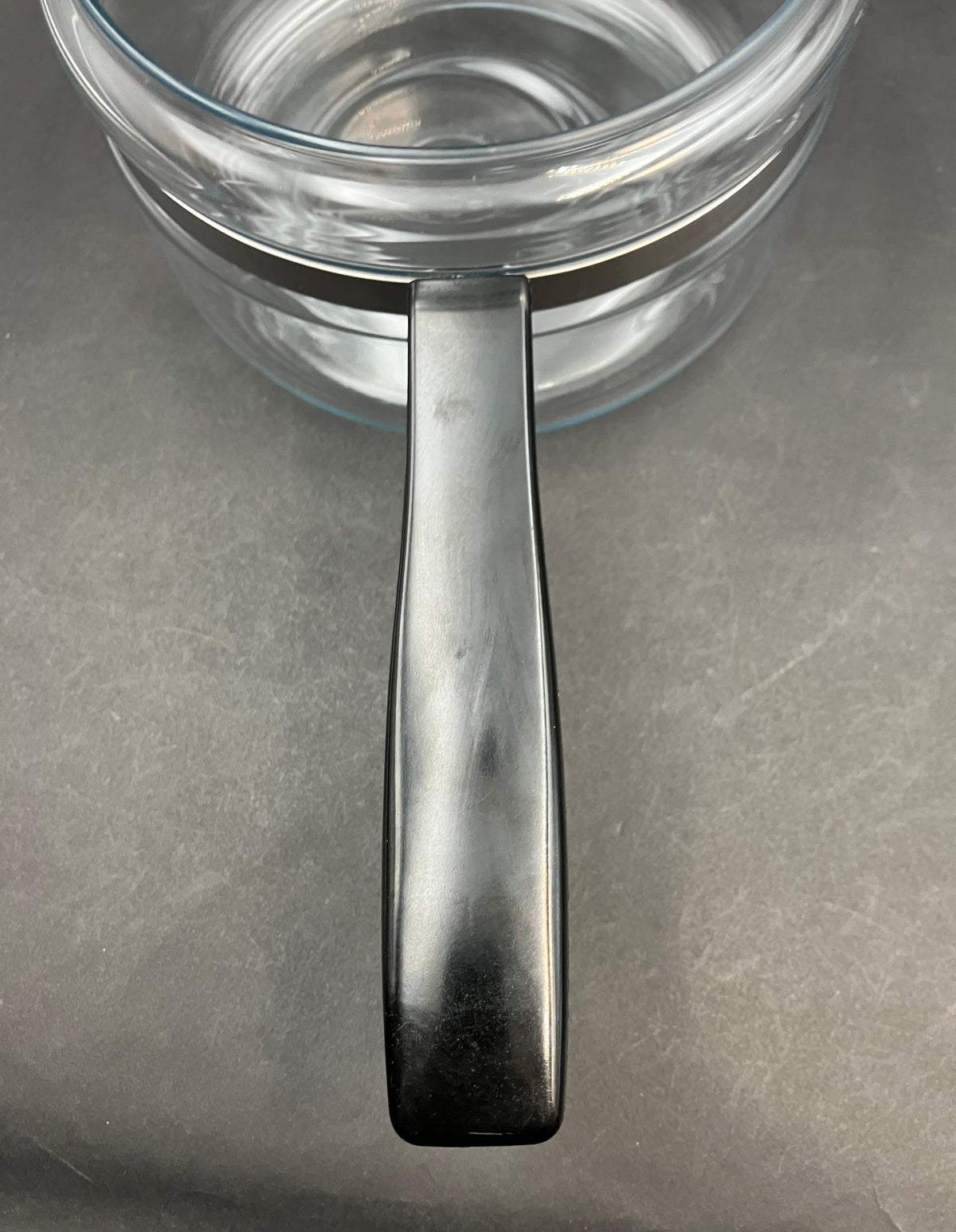 Vintage Pyrex Saucepan 2 Qt 6214-B Clear Glass Stovetop Pot with Lid