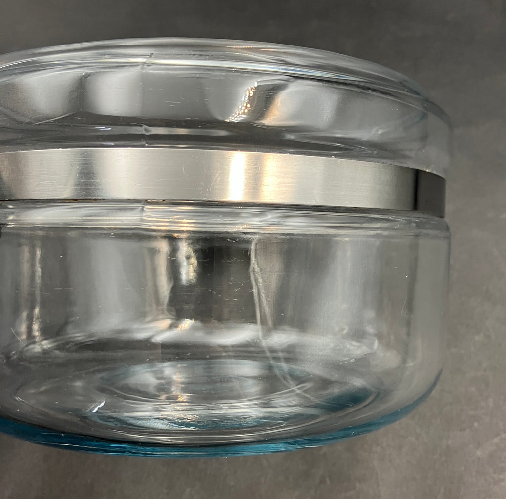 Vintage Pyrex Saucepan 2 Qt 6214-B Clear Glass Stovetop Pot with Lid