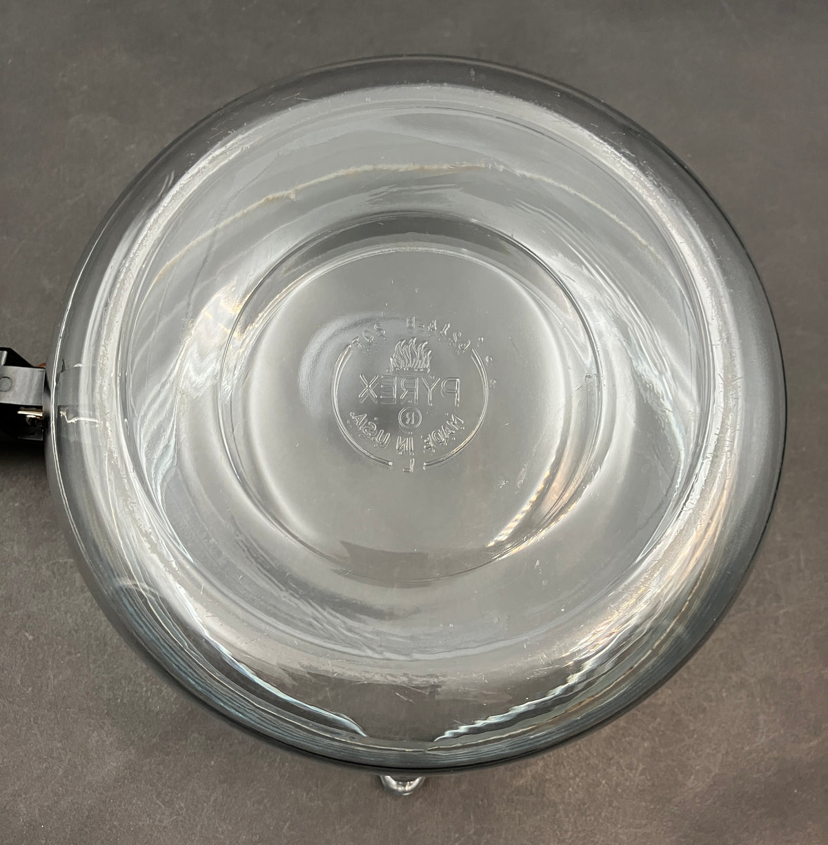 Vintage Pyrex Saucepan 2 Qt 6214-B Clear Glass Stovetop Pot with Lid