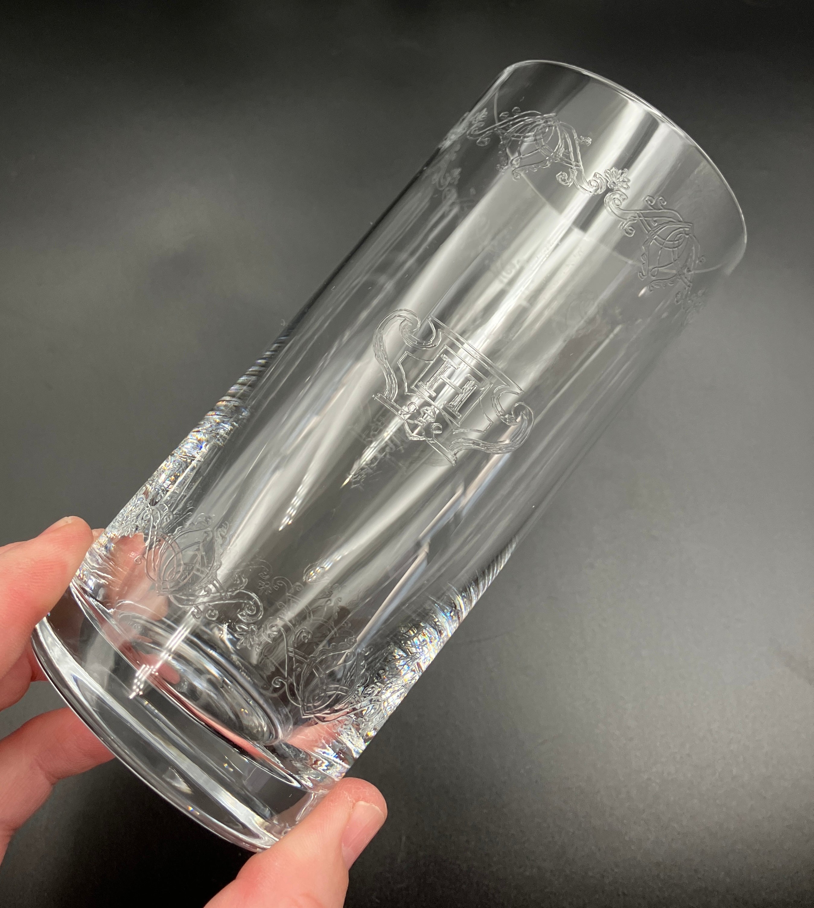 Vintage Hendrick’s Gin Glasses Highball Etched HSet Of 6 New Old Stock RARE