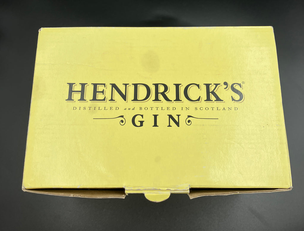 Vintage Hendrick’s Gin Glasses Highball Etched HSet Of 6 New Old Stock RARE