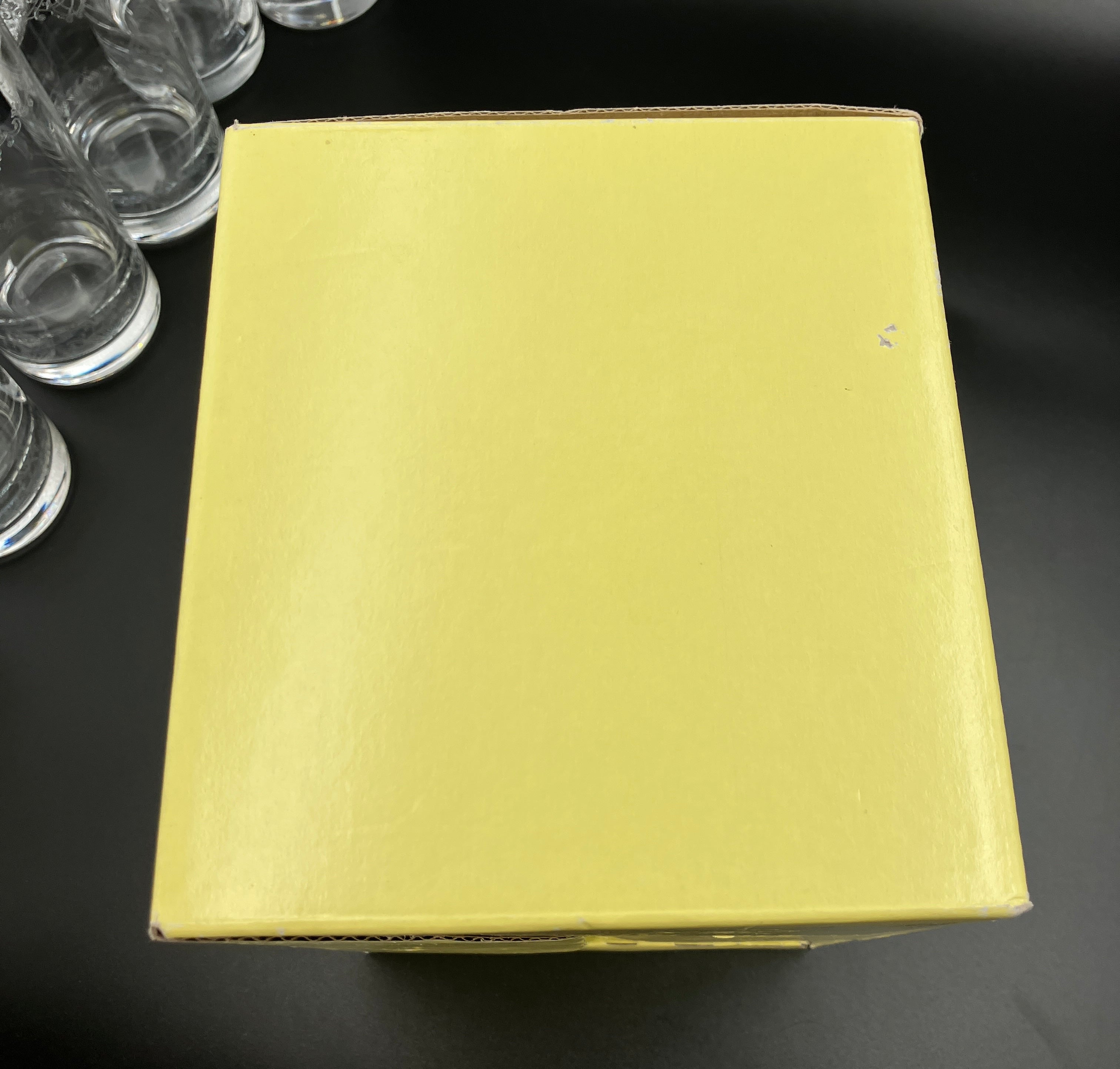 Vintage Hendrick’s Gin Glasses Highball Etched HSet Of 6 New Old Stock RARE