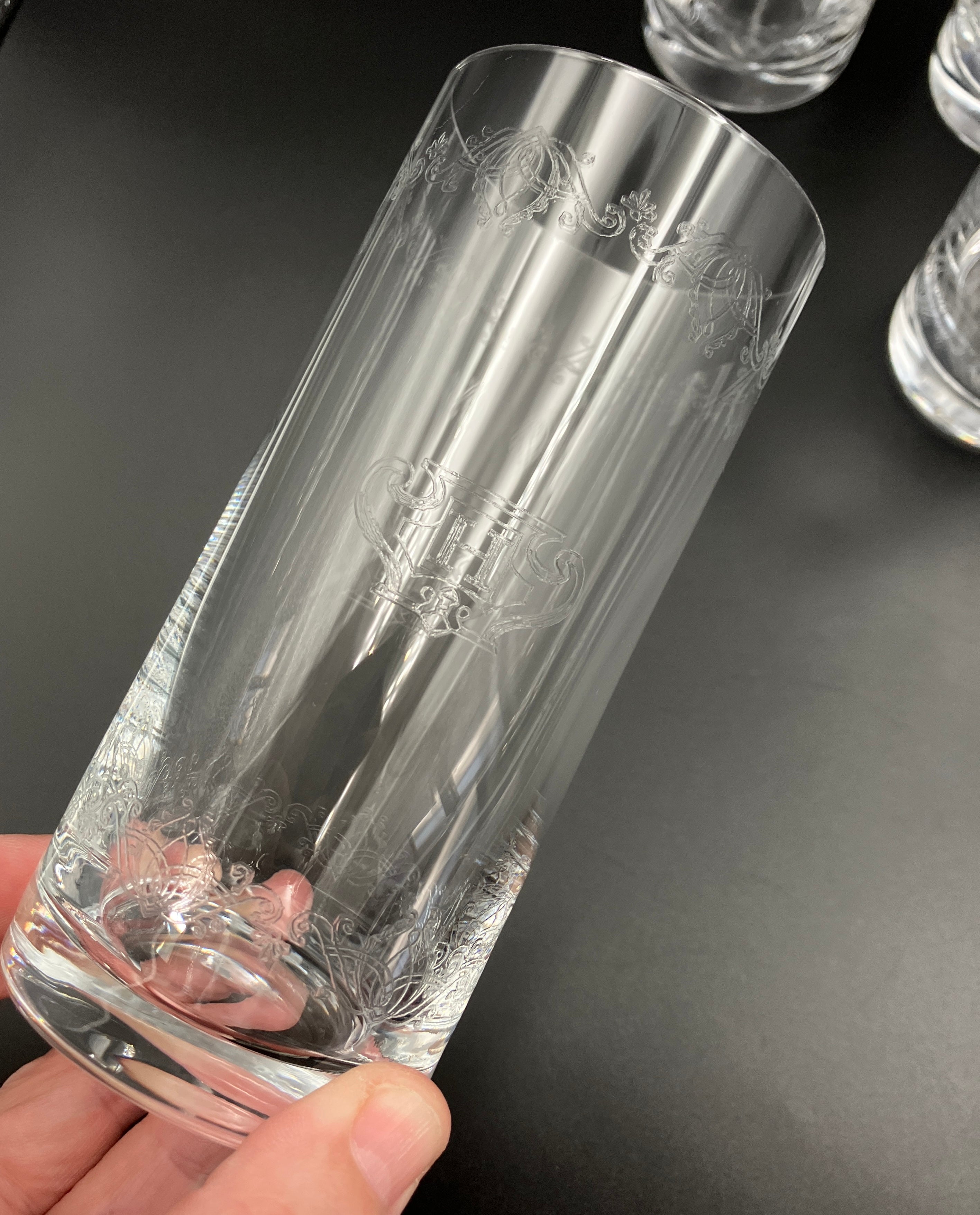 Vintage Hendrick’s Gin Glasses Highball Etched HSet Of 6 New Old Stock RARE