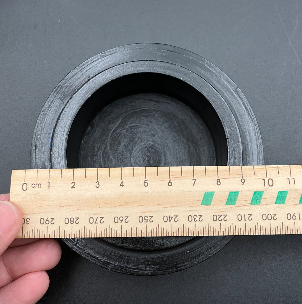 Black and White Bone Inlay Round Boxes Set Of 3 Contemporary Trinket Boxes