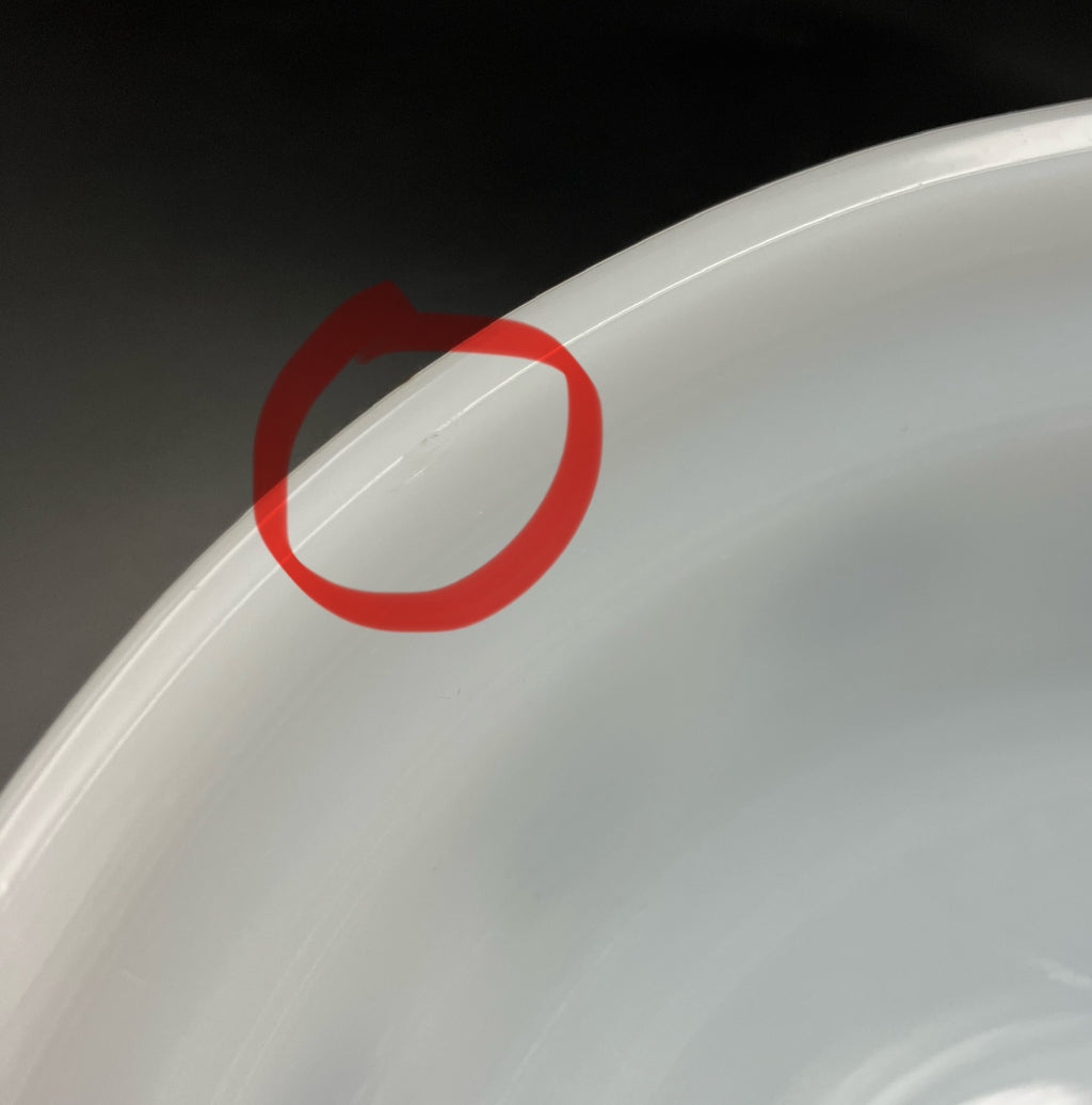 Vintage Pyrex Minstrel Half Tubby Deep Bowl With Lid Crown 1974