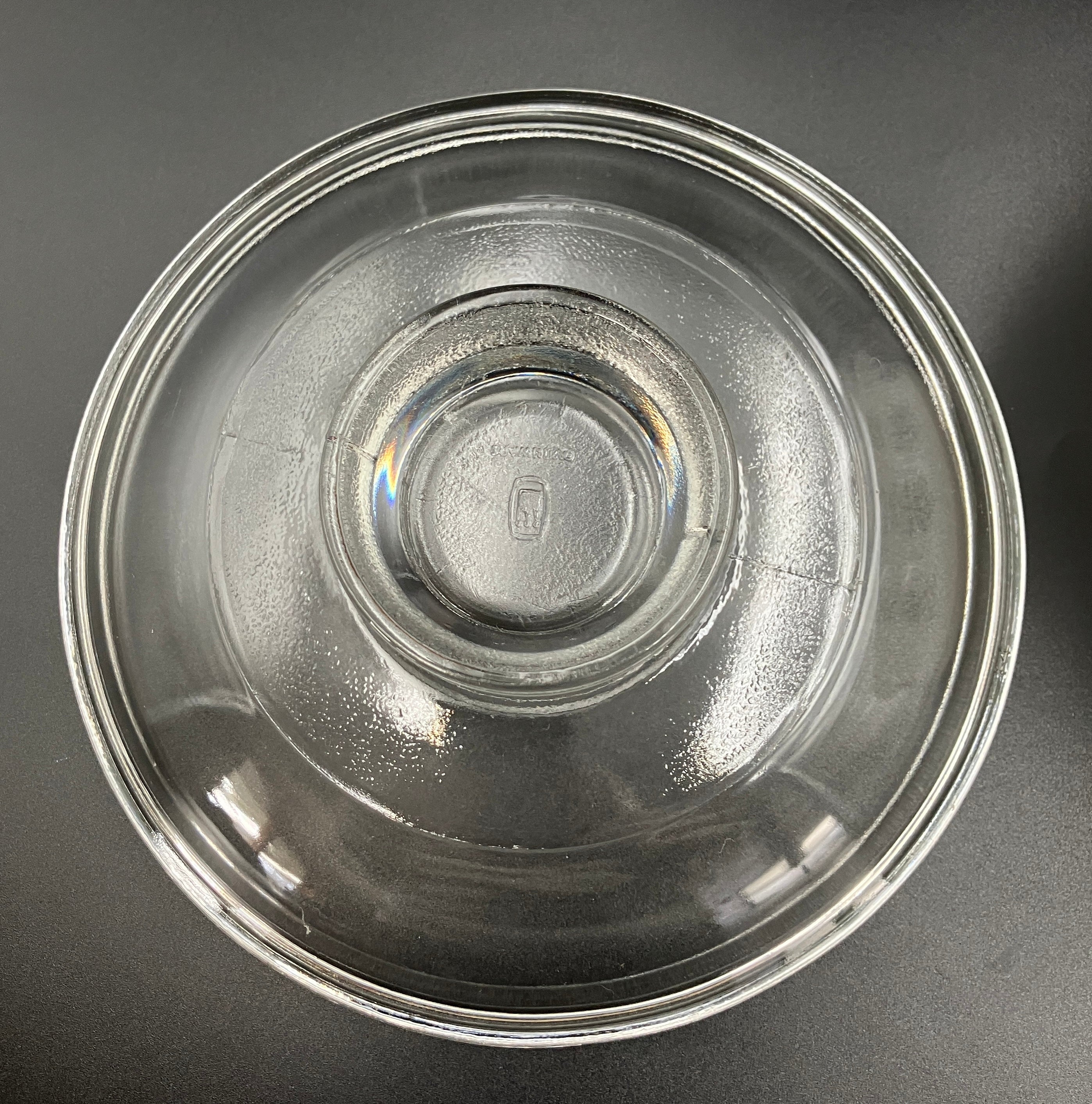 Vintage Pyrex Minstrel Half Tubby Deep Bowl With Lid Crown 1974