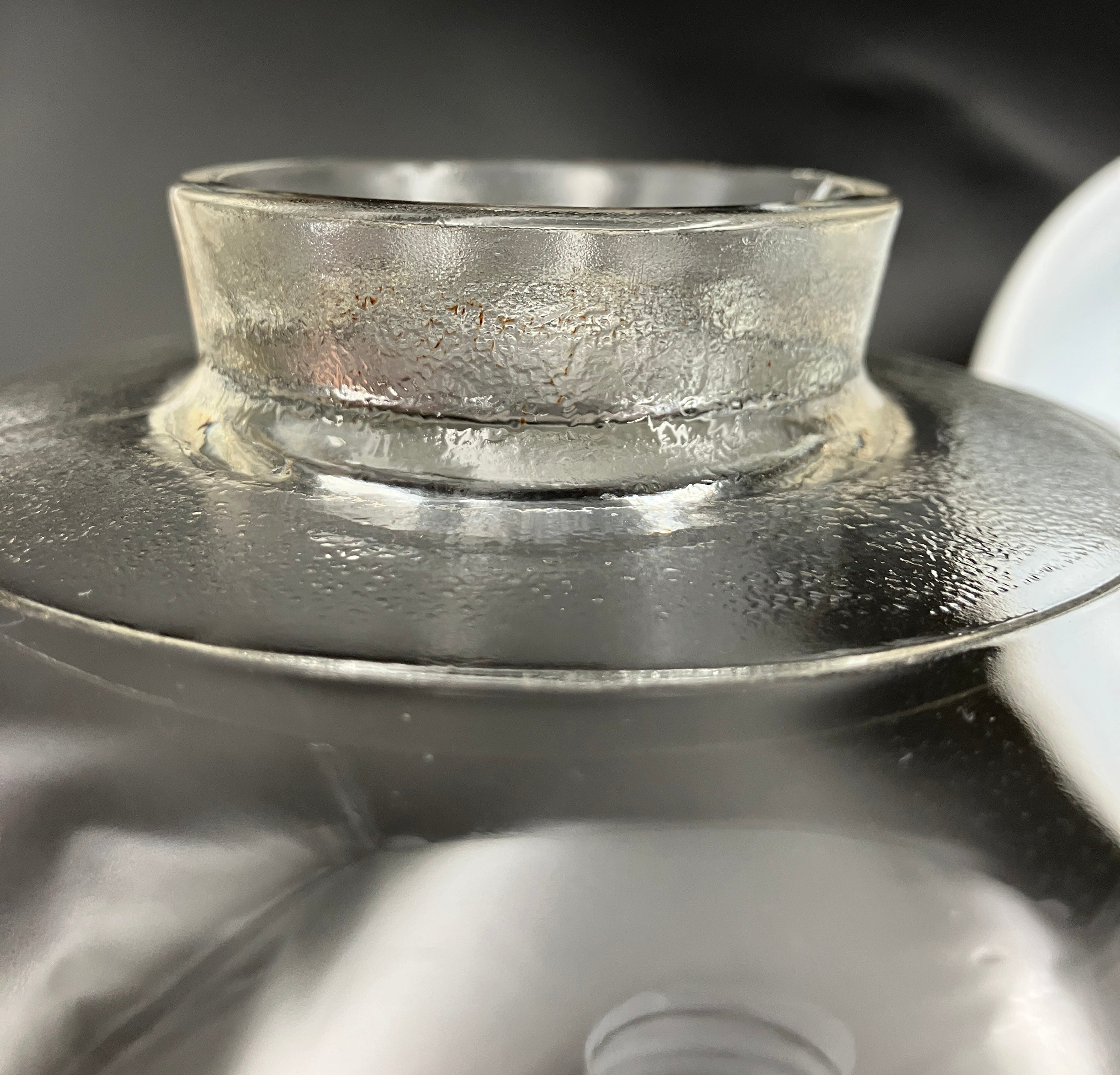 Vintage Pyrex Minstrel Half Tubby Deep Bowl With Lid Crown 1974