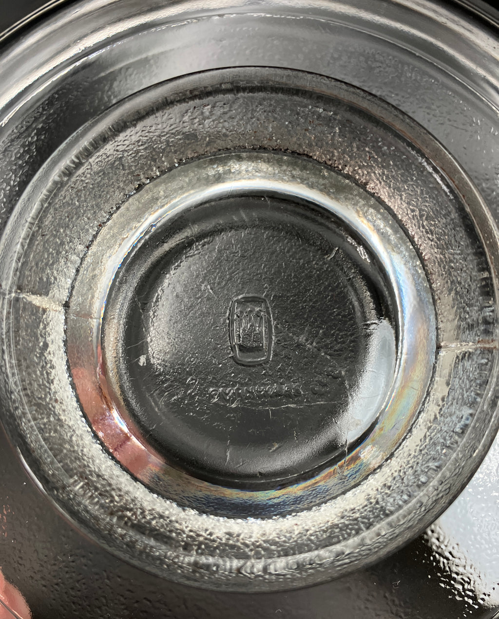 Vintage Pyrex Minstrel Half Tubby Deep Bowl With Lid Crown 1974