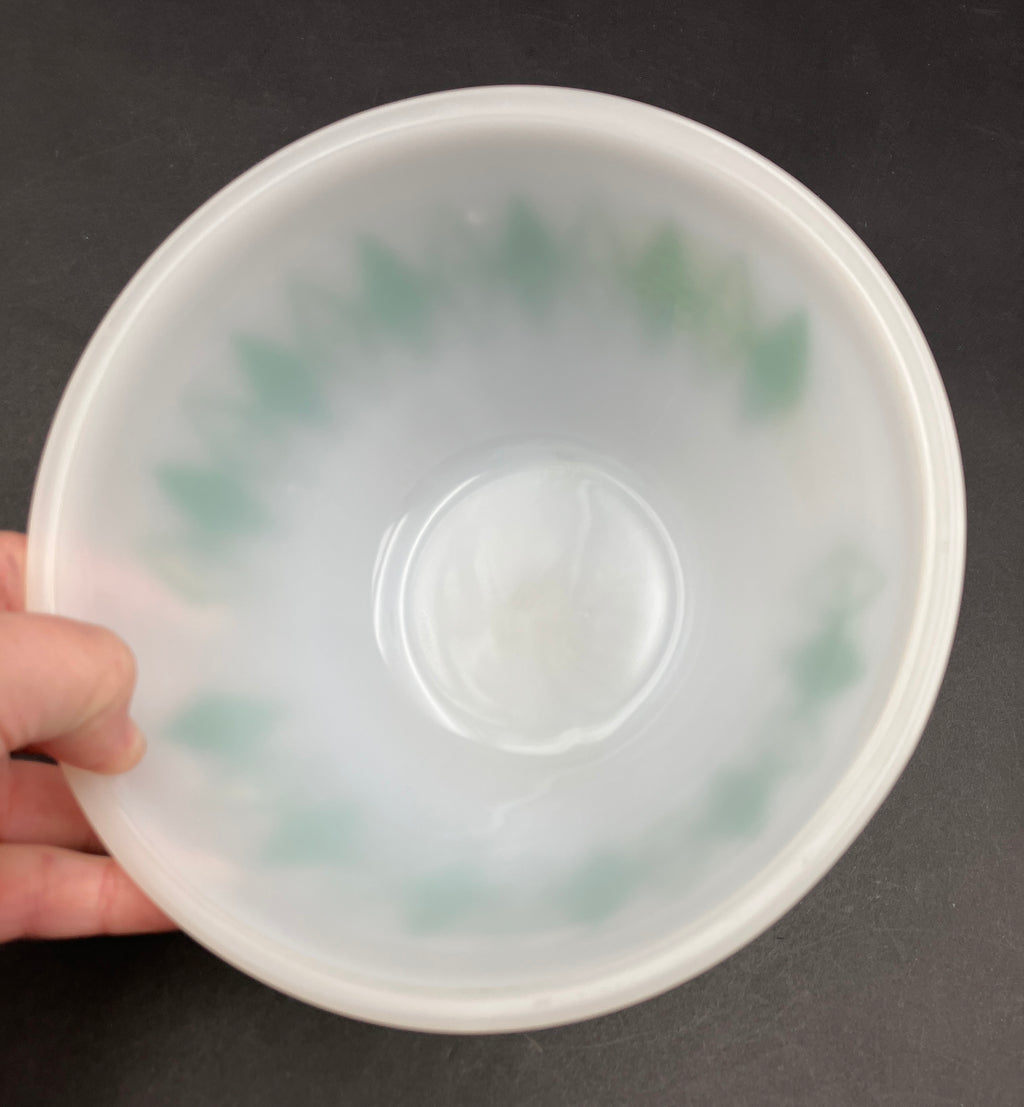 Vintage Pyrex Dotted Diamonds Green 7” Nesting Bowl Only