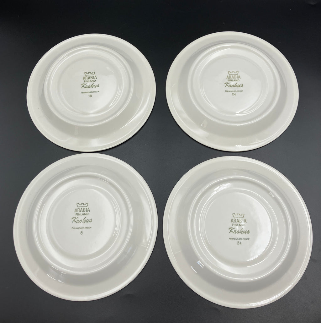 Arabia Krokus by Esteri Tomula - Large Dinner Set - Finland 1978-79 Rare