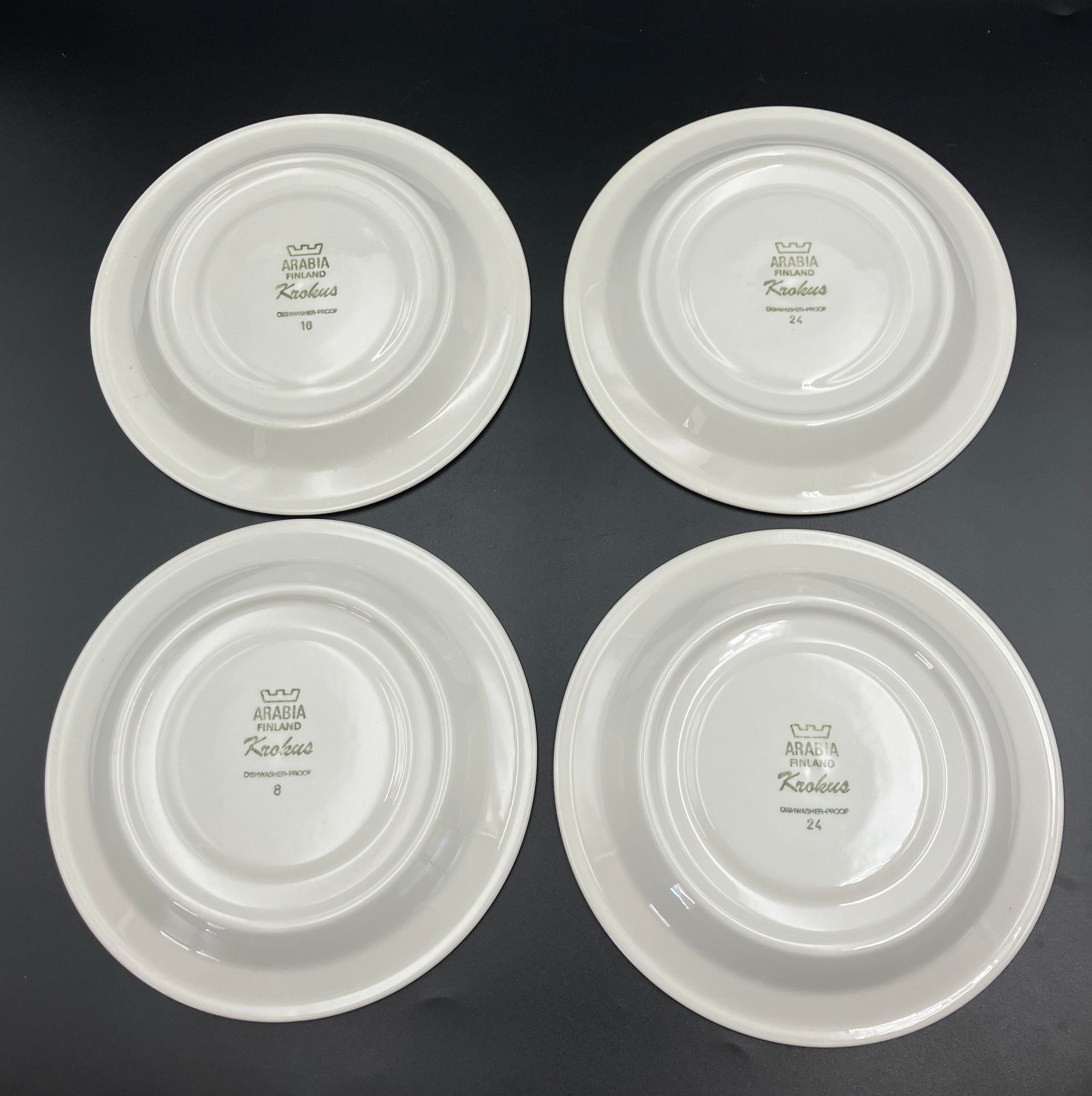 Arabia Krokus by Esteri Tomula - Large Dinner Set - Finland 1978-79 Rare