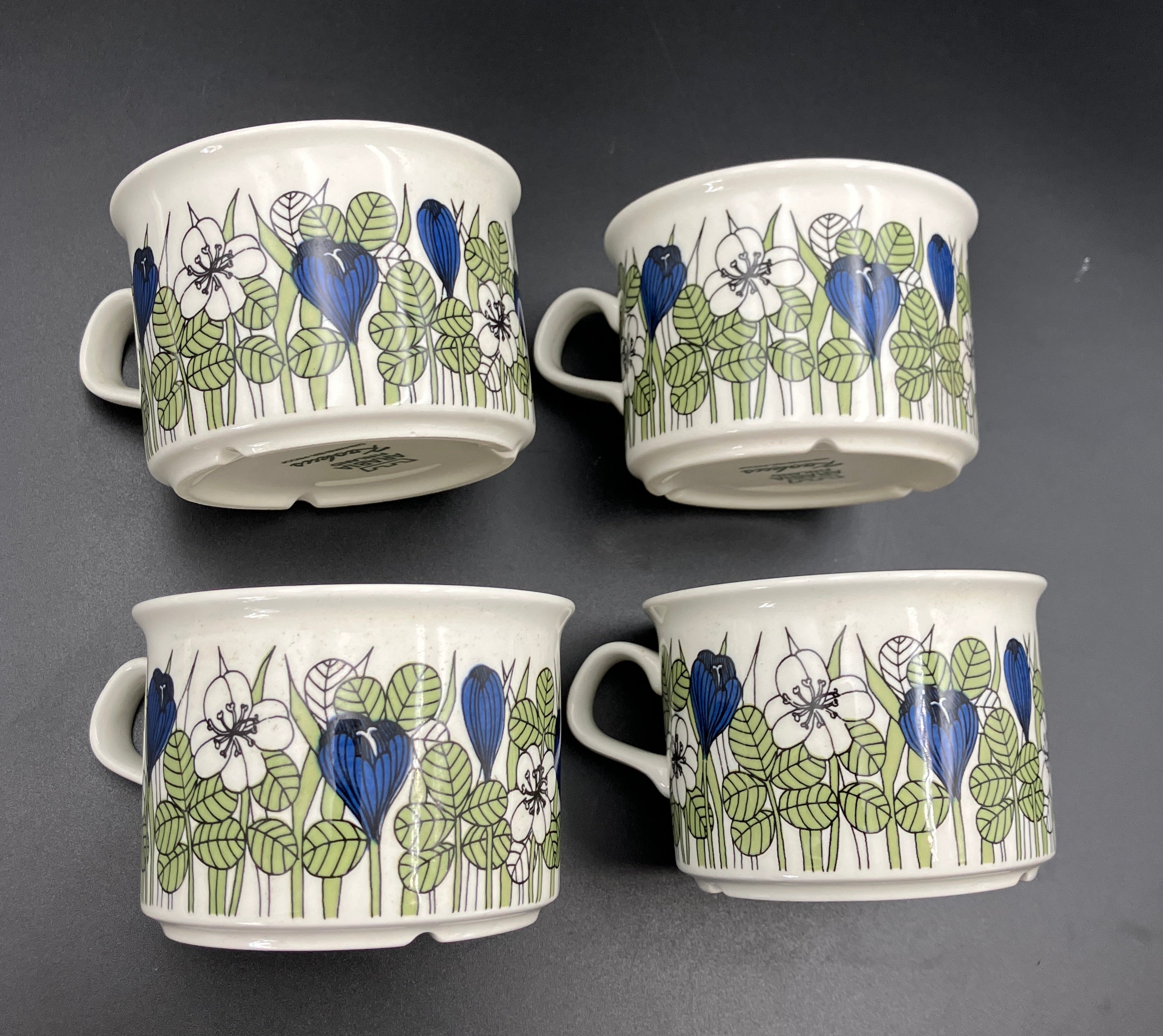 Arabia Krokus by Esteri Tomula - Large Dinner Set - Finland 1978-79 Rare