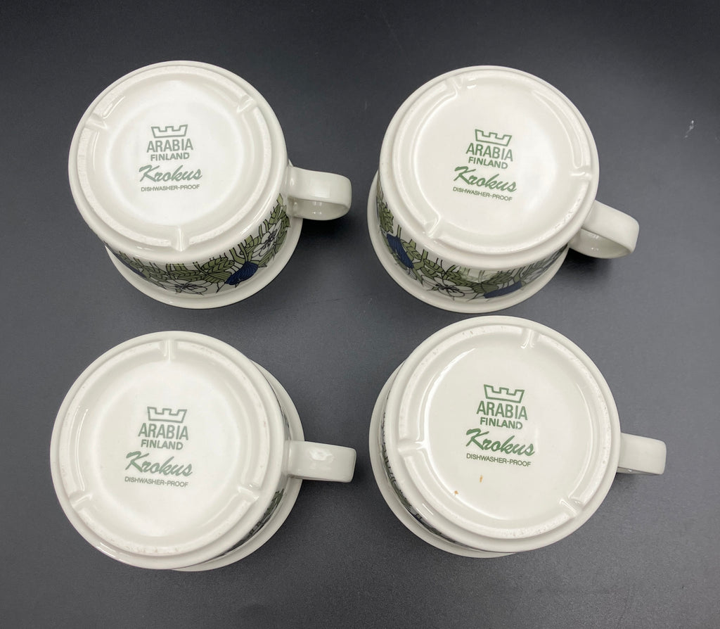 Arabia Krokus by Esteri Tomula - Large Dinner Set - Finland 1978-79 Rare
