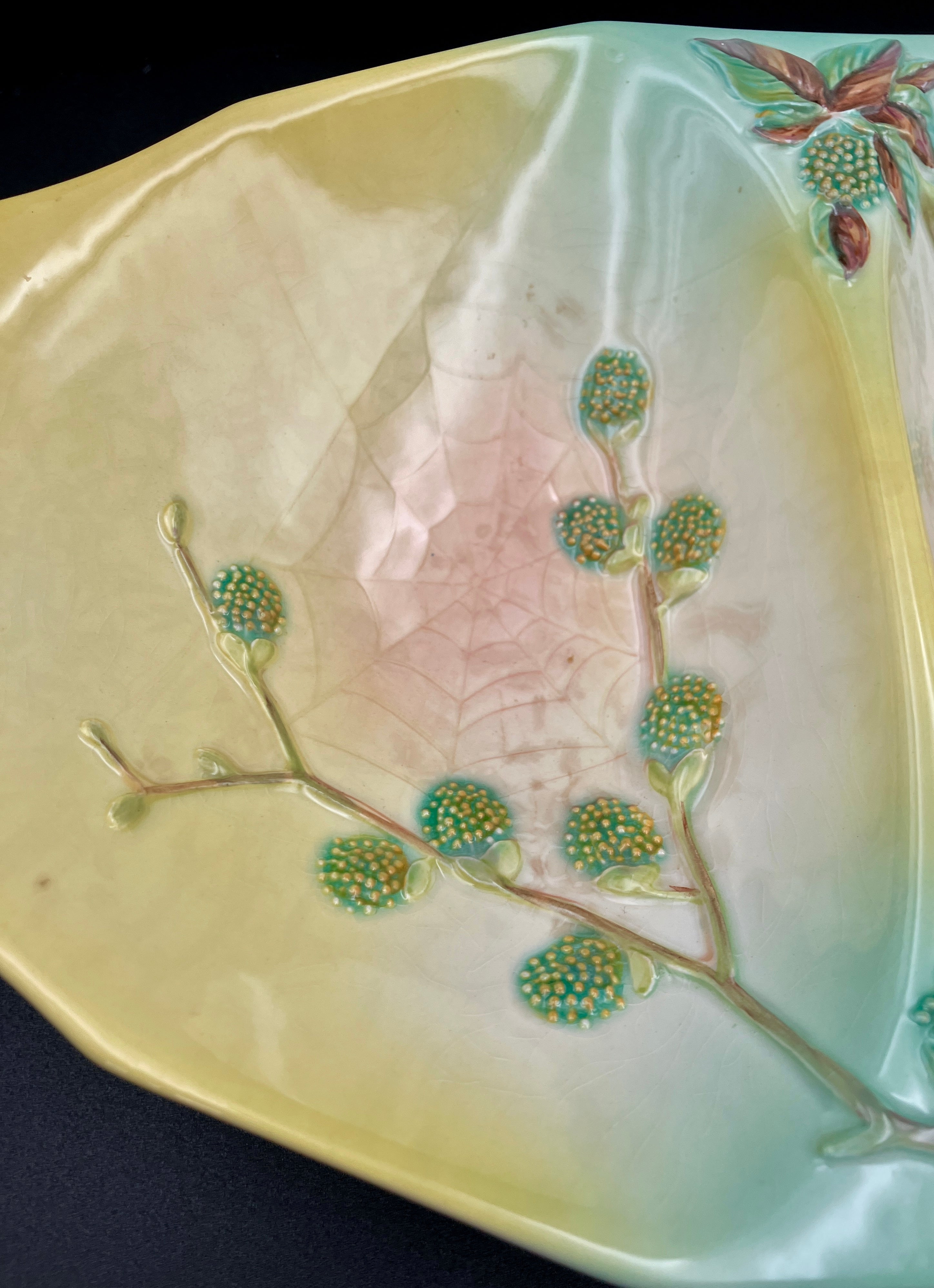 Beswick Bird & Cobweb Plate / Dishes #1830 & #1833 Titwillow Hand Panted England