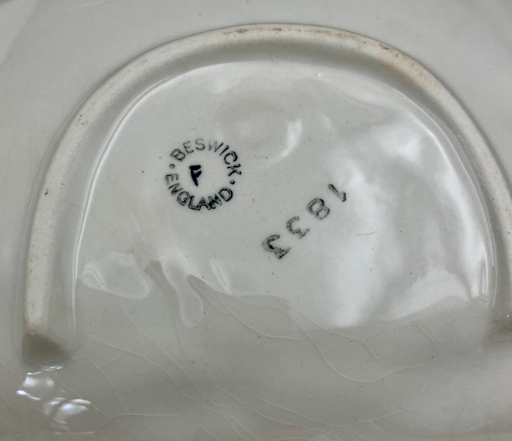 Beswick Bird & Cobweb Plate / Dishes #1830 & #1833 Titwillow Hand Panted England