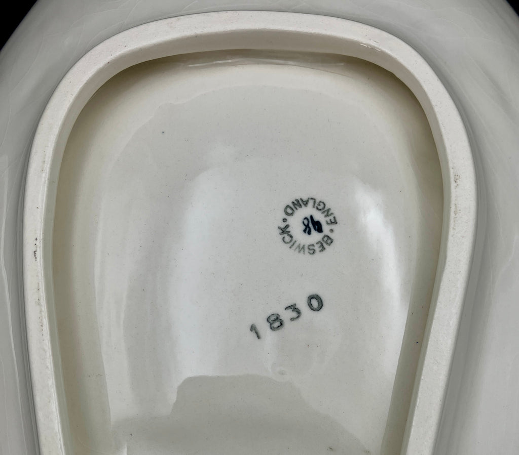 Beswick Bird & Cobweb Plate / Dishes #1830 & #1833 Titwillow Hand Panted England