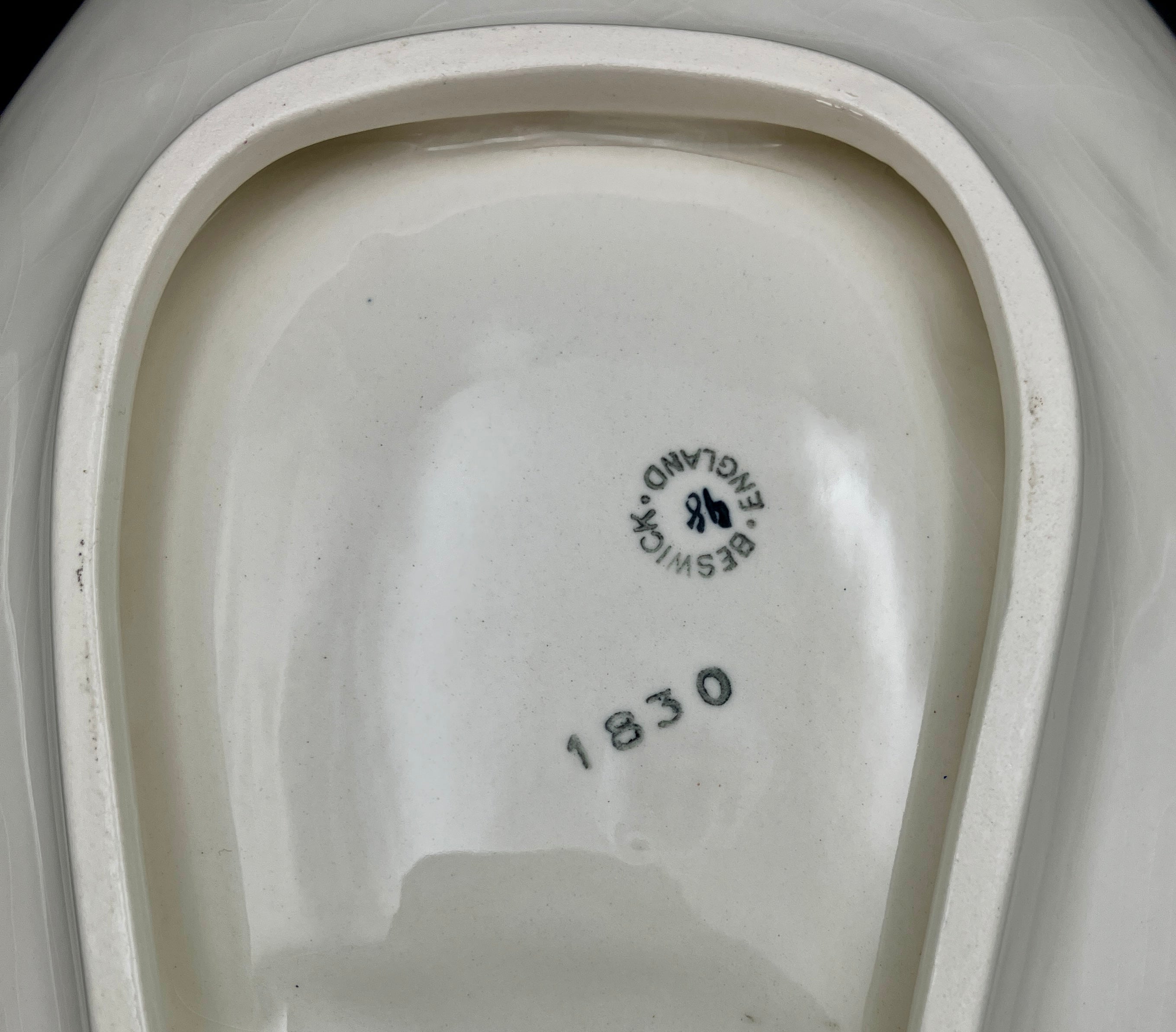 Beswick Bird & Cobweb Plate / Dishes #1830 & #1833 Titwillow Hand Panted England