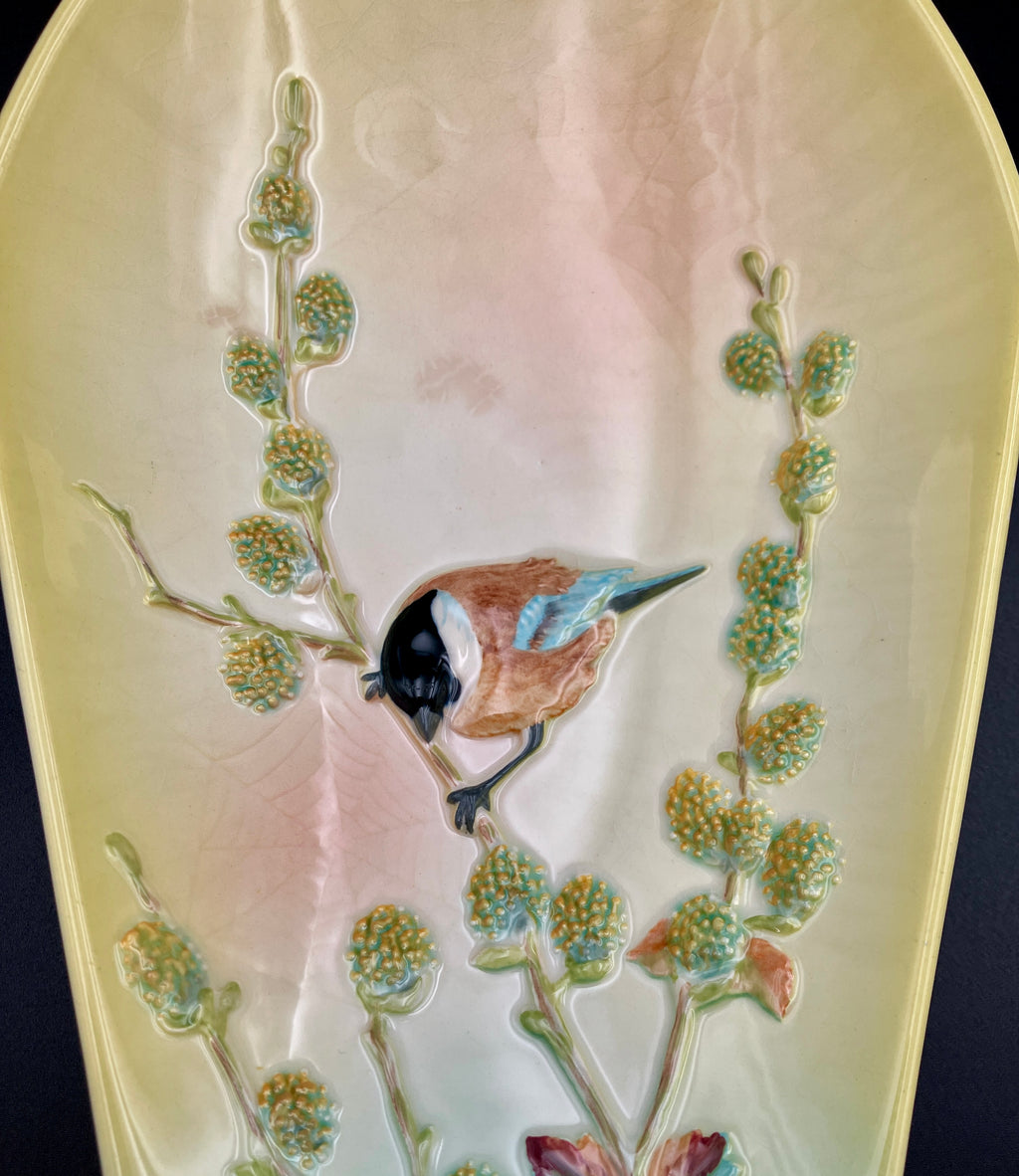 Beswick Bird & Cobweb Plate / Dishes #1830 & #1833 Titwillow Hand Panted England