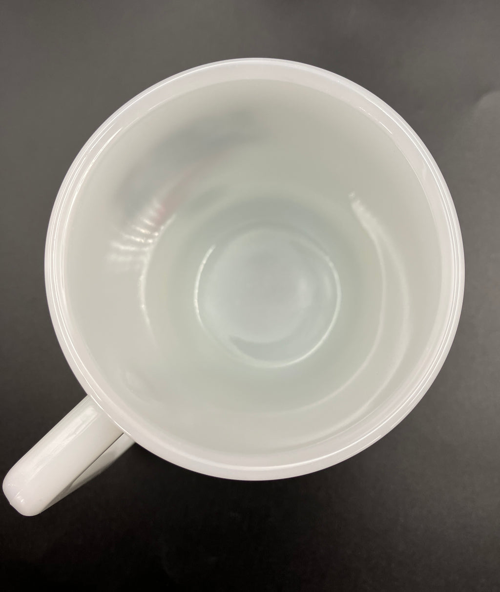 Vintage Pyrex Mug Radio Station Advertising Pyrex Milk Glass Mug Rare