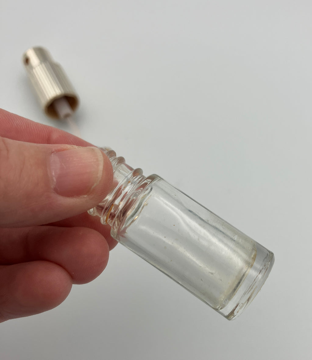 Vintage Glomesh Perfume Spray Atomiser Bottle Gold Mesh