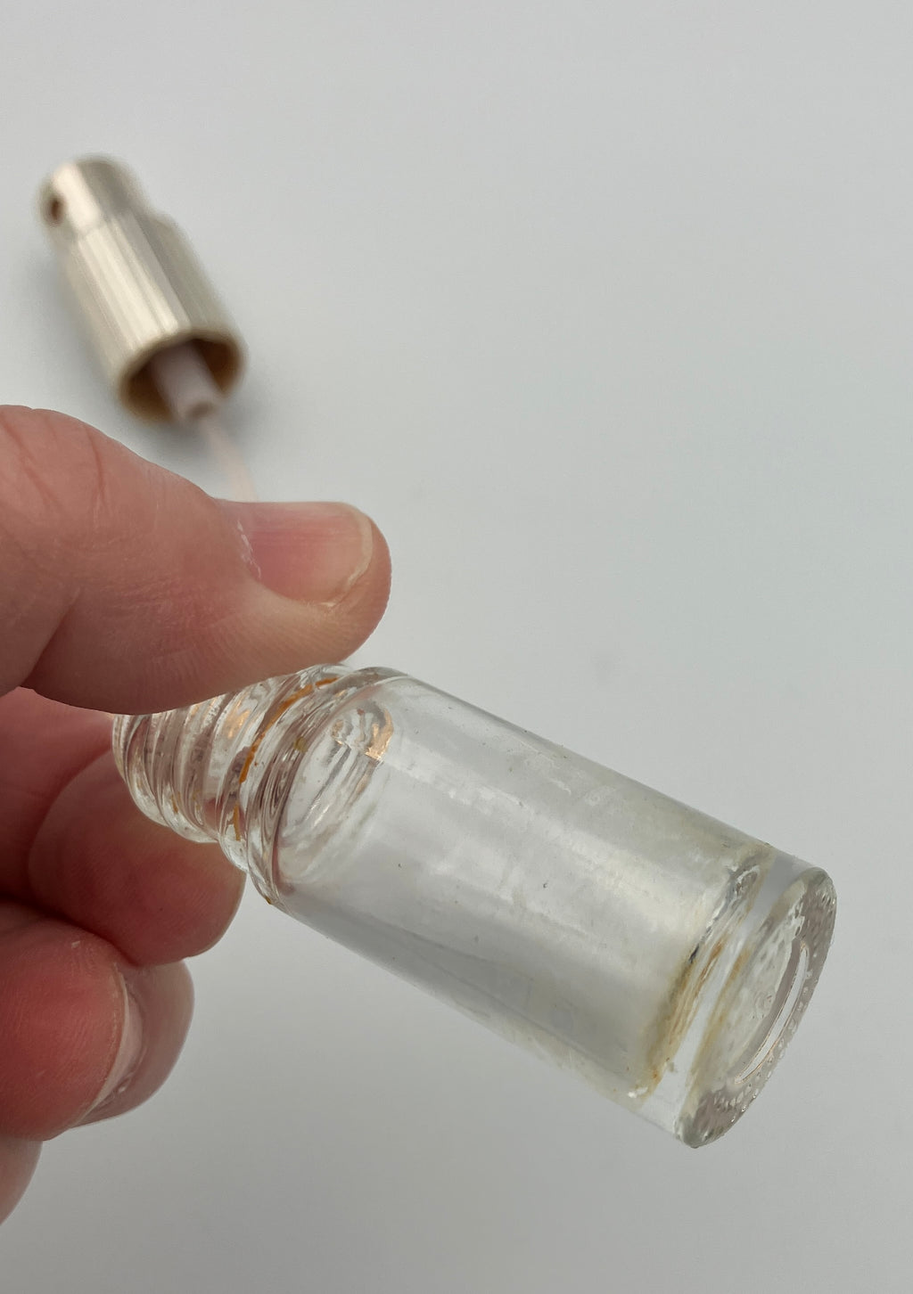 Vintage Glomesh Perfume Spray Atomiser Bottle Gold Mesh