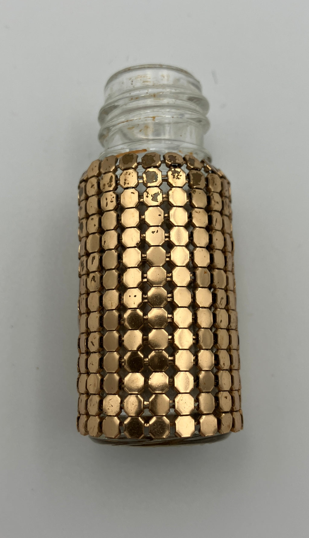 Vintage Glomesh Perfume Spray Atomiser Bottle Gold Mesh