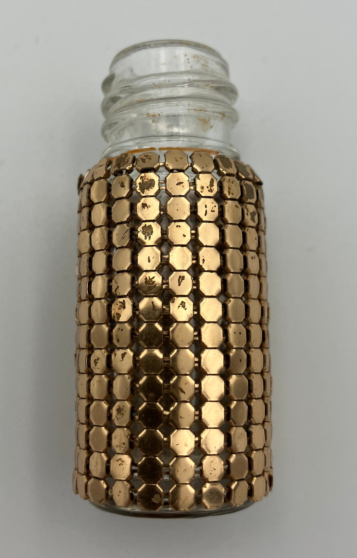 Vintage Glomesh Perfume Spray Atomiser Bottle Gold Mesh