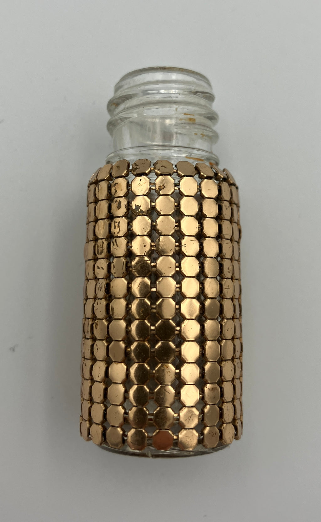 Vintage Glomesh Perfume Spray Atomiser Bottle Gold Mesh