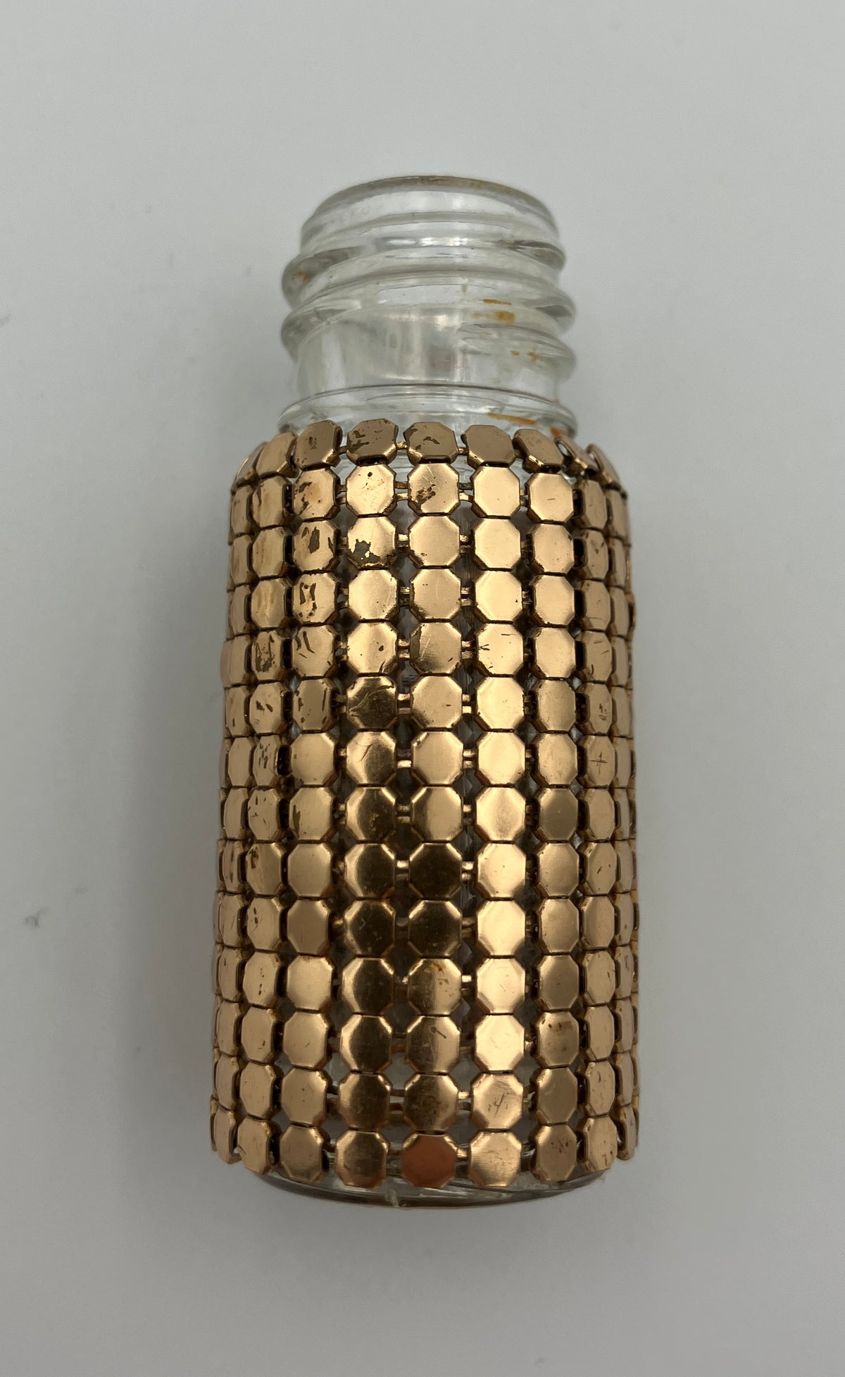 Vintage Glomesh Perfume Spray Atomiser Bottle Gold Mesh